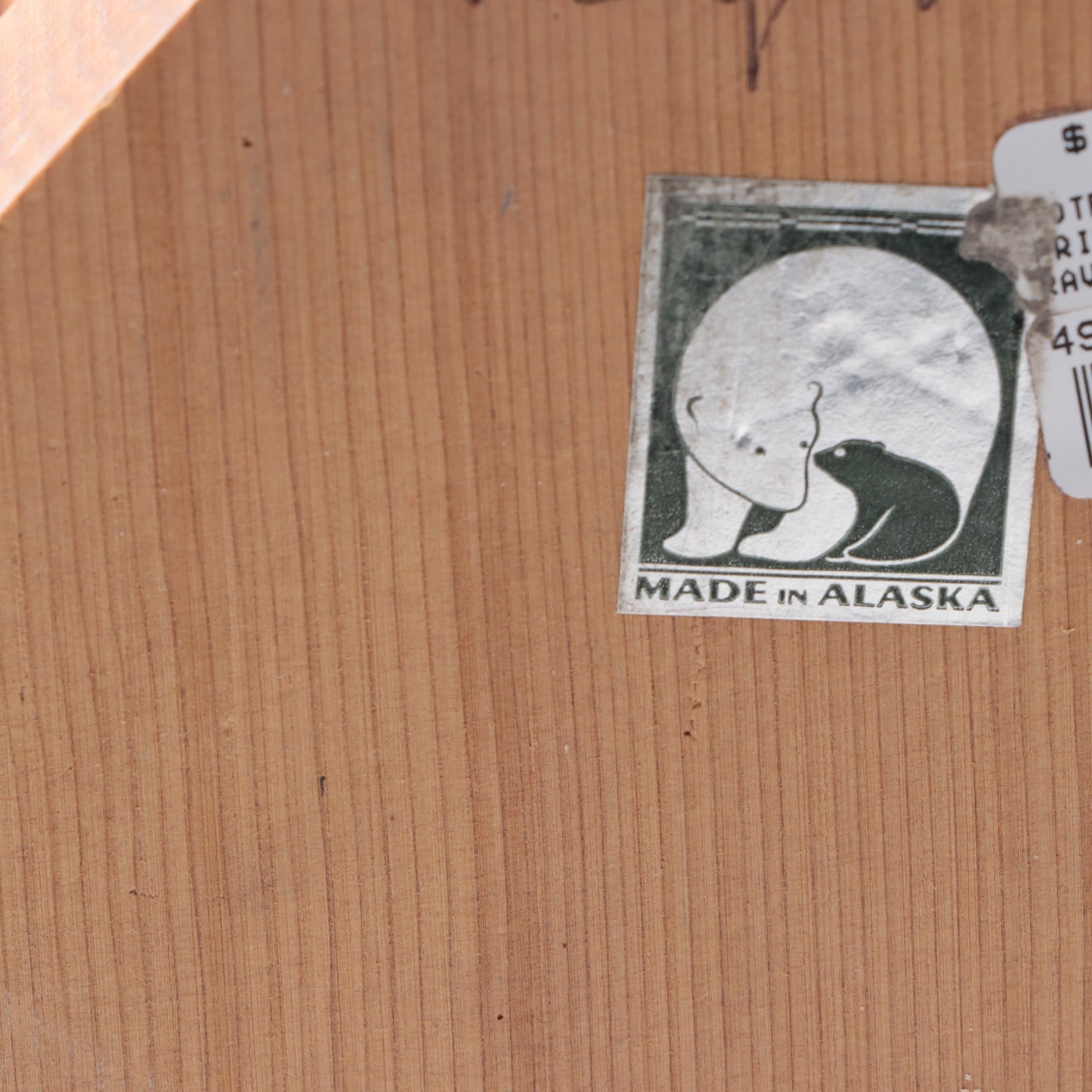 Carved Alaskan Totem Figure of Princess Raven