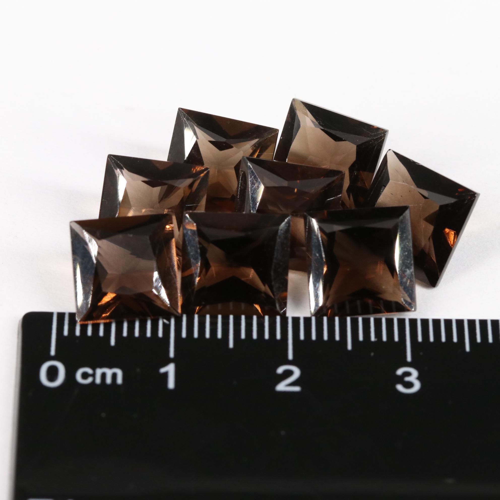 Loose 24.45 CTW Smoky Quartz Lot