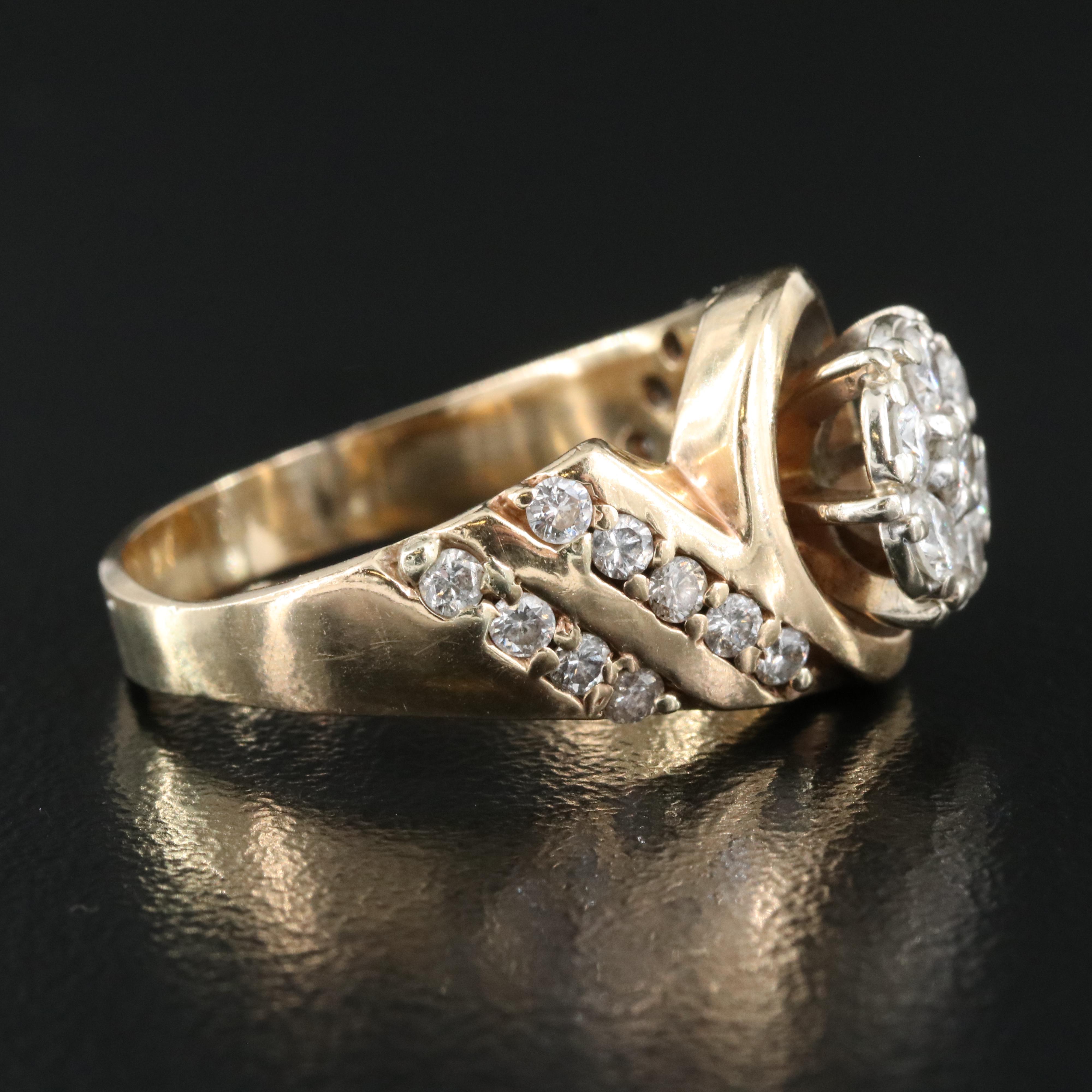 14K 0.90 CTW Diamond Ring