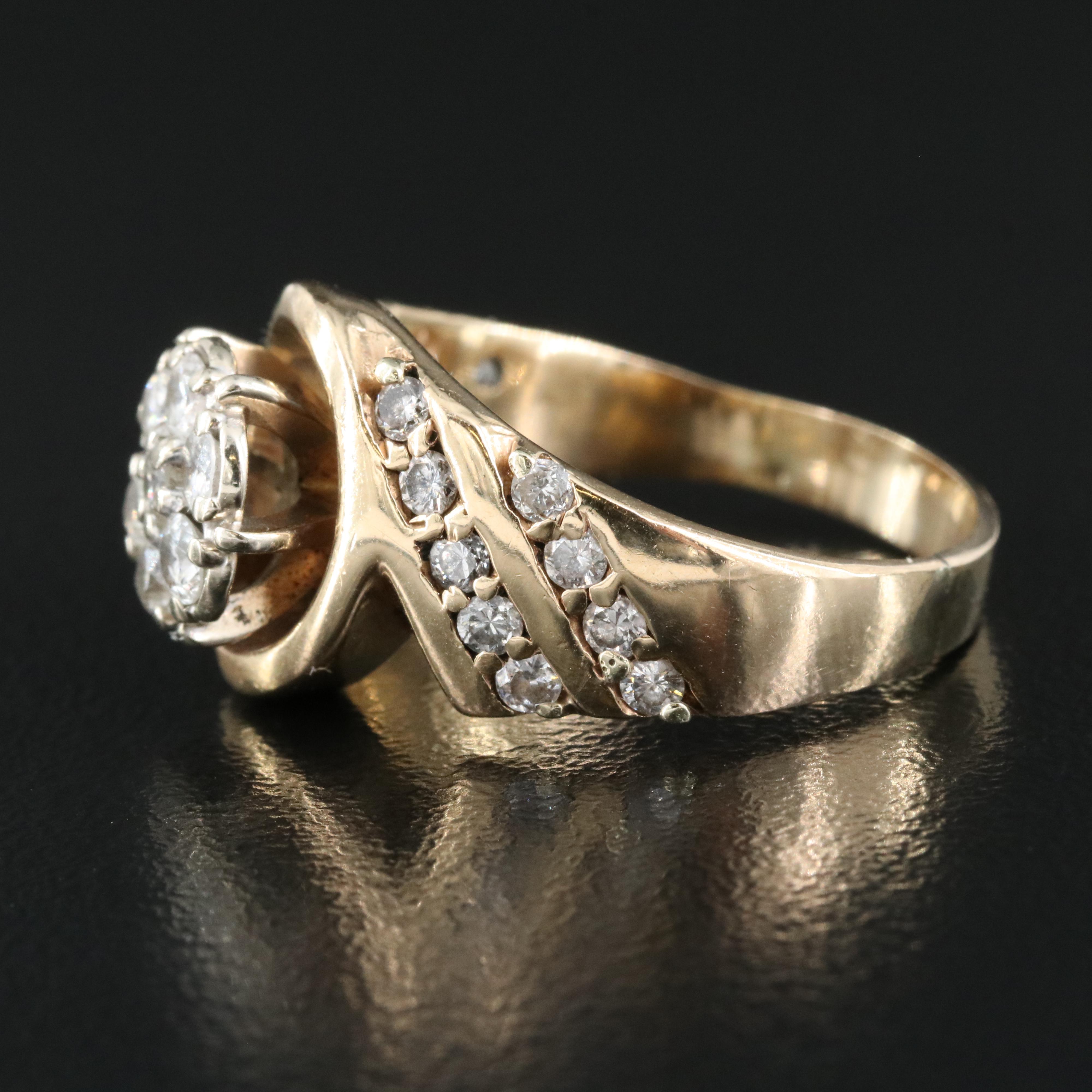 14K 0.90 CTW Diamond Ring