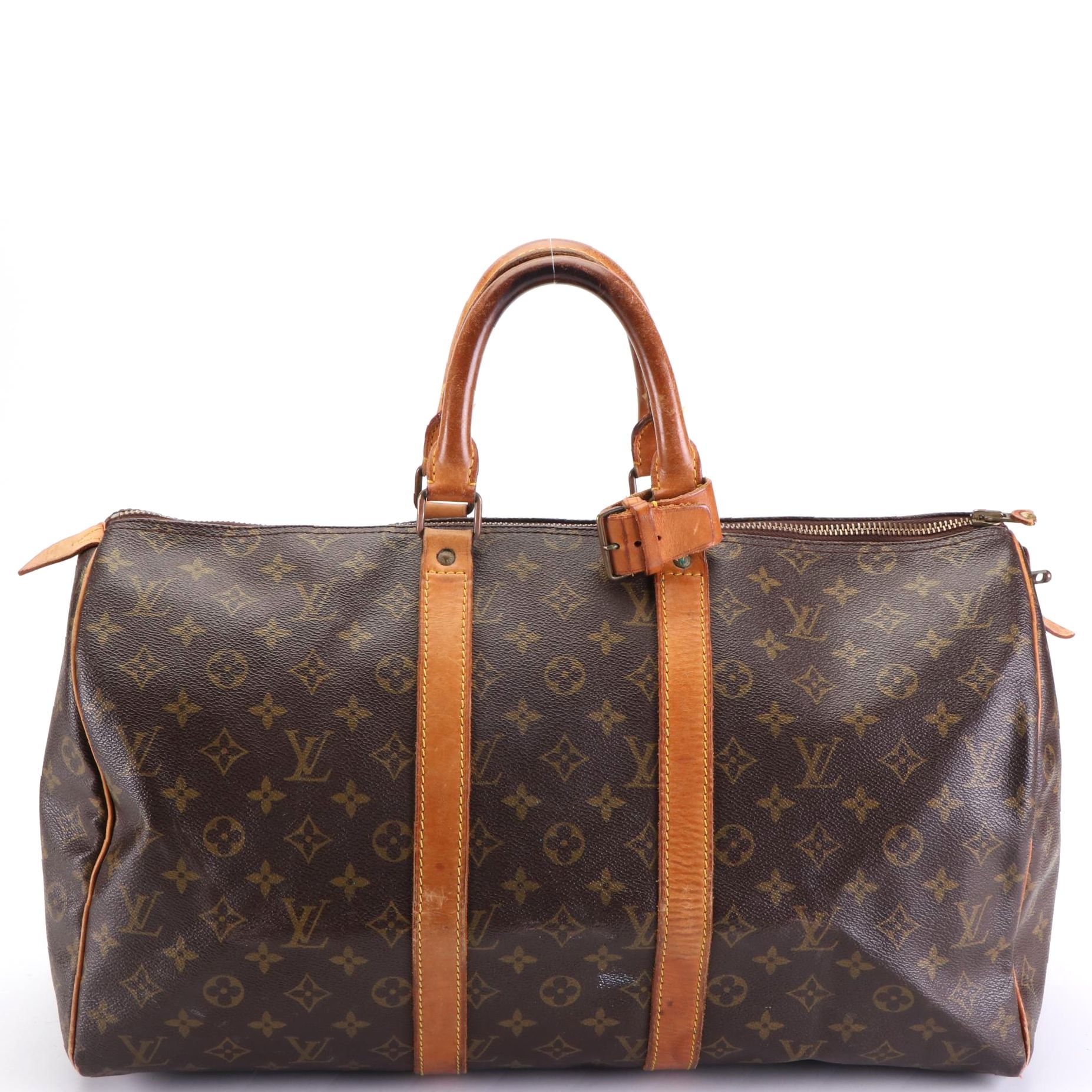 Louis Vuitton Keepall 45 in Monogram Canvas and Vachetta Leather