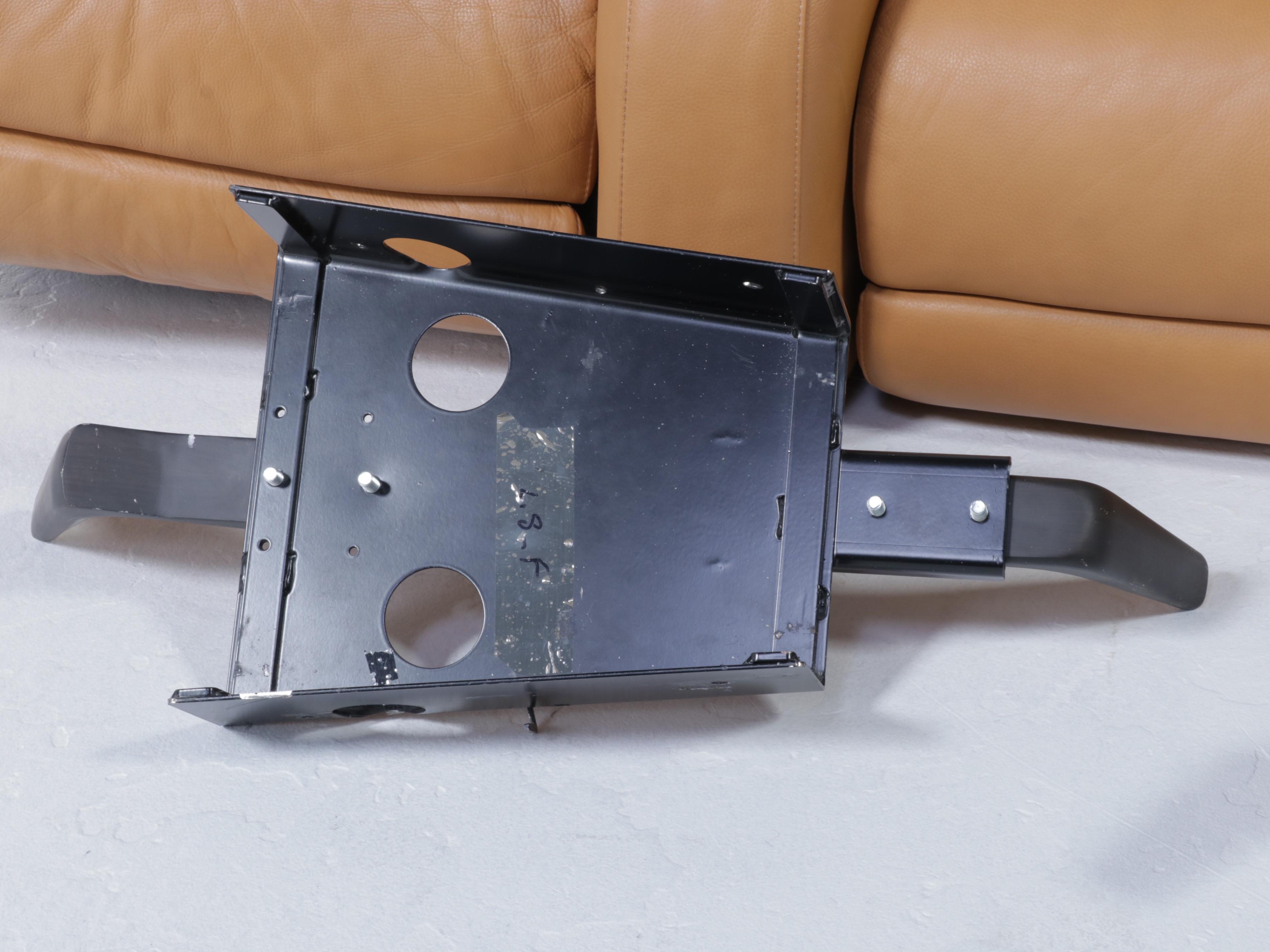 Natuzzi Leather Three-Seat Power Reclining Home Theater Sofa