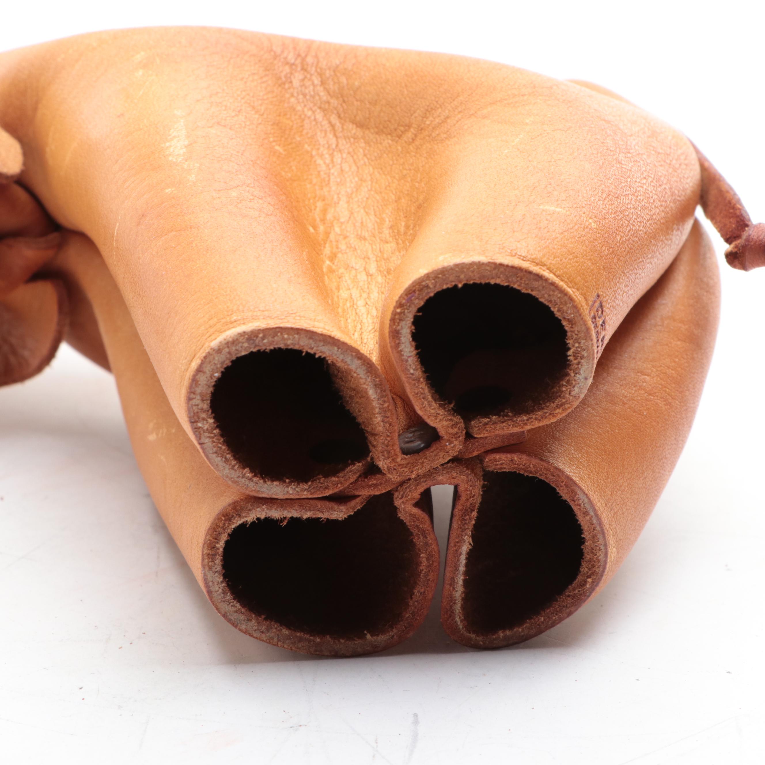 Deru Germany One-Piece Tan Leather Elephant Figure