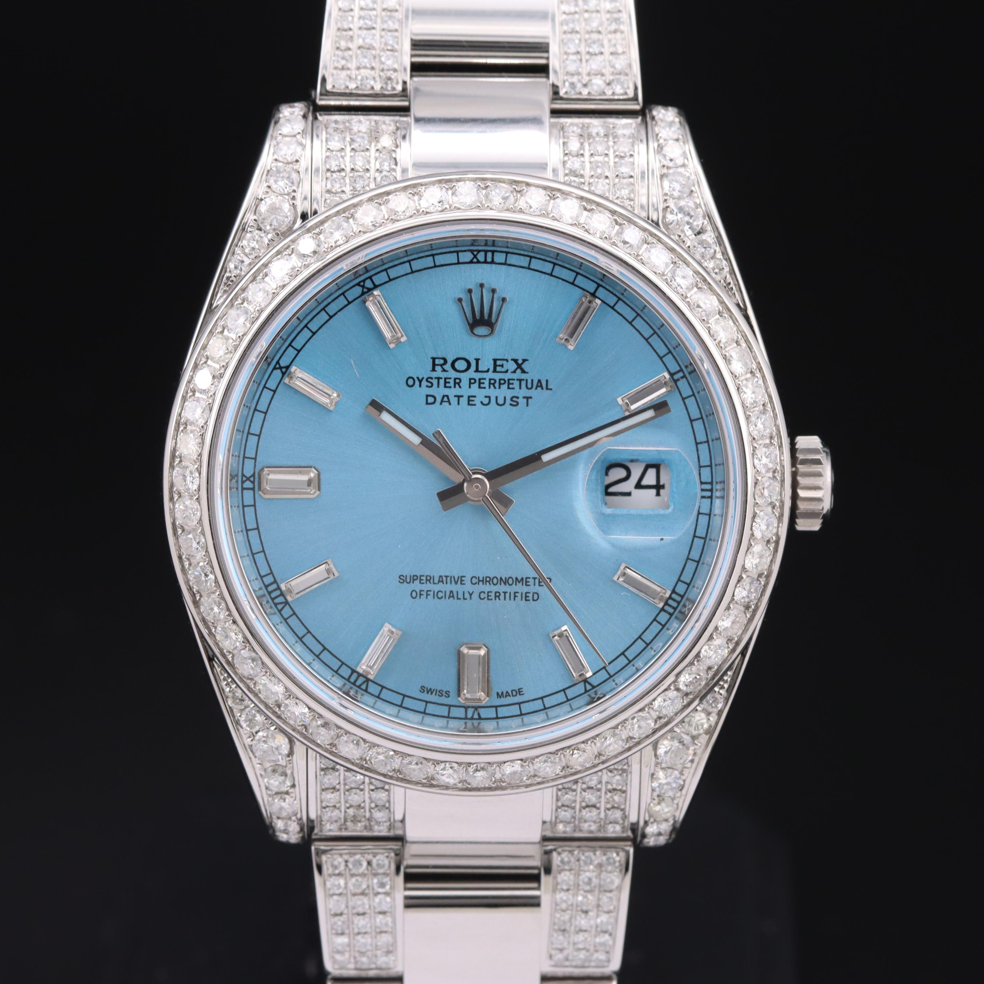 Rolex Datejust 7.42 CTW Diamond 41 mm Automatic Watch