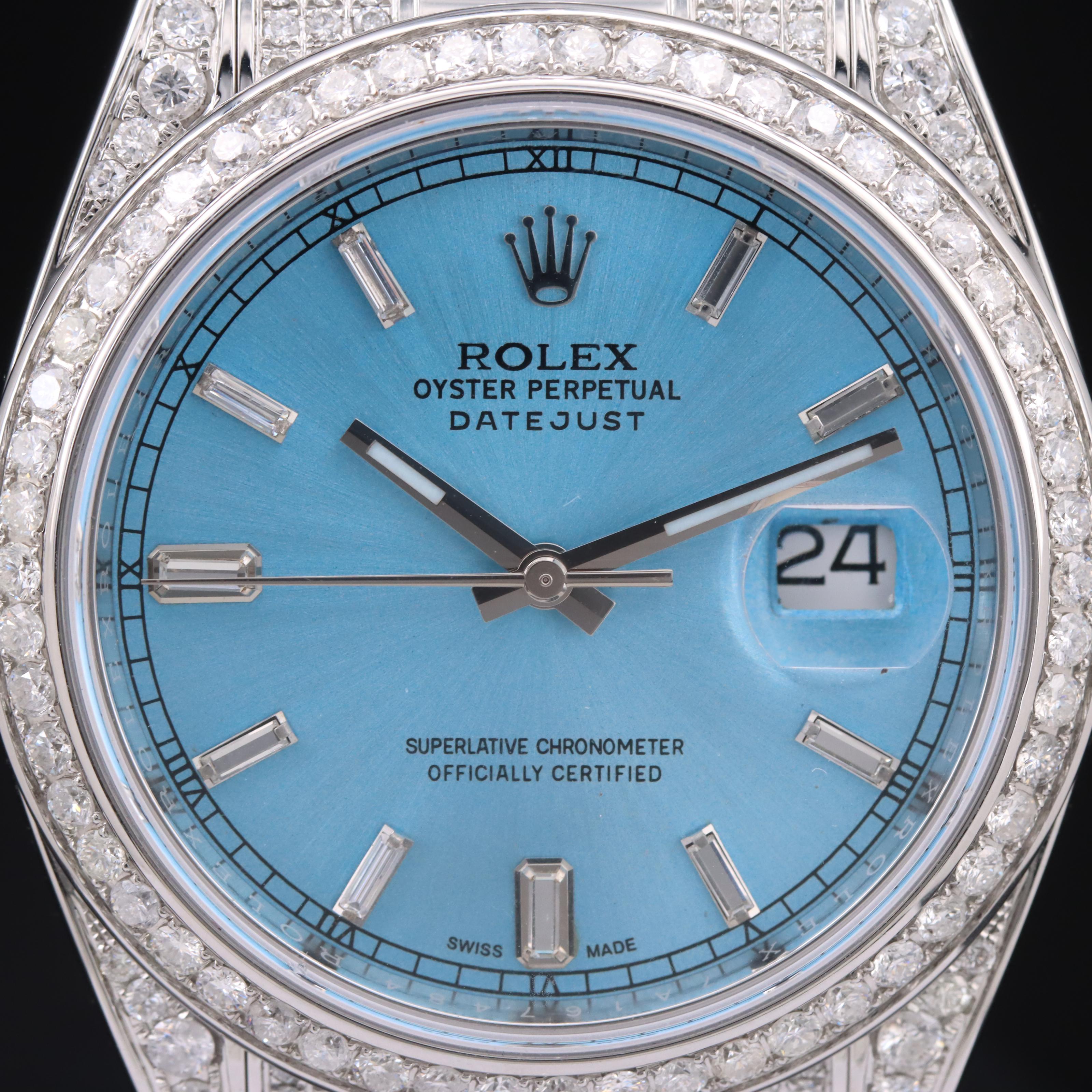 Rolex Datejust 7.42 CTW Diamond 41 mm Automatic Watch