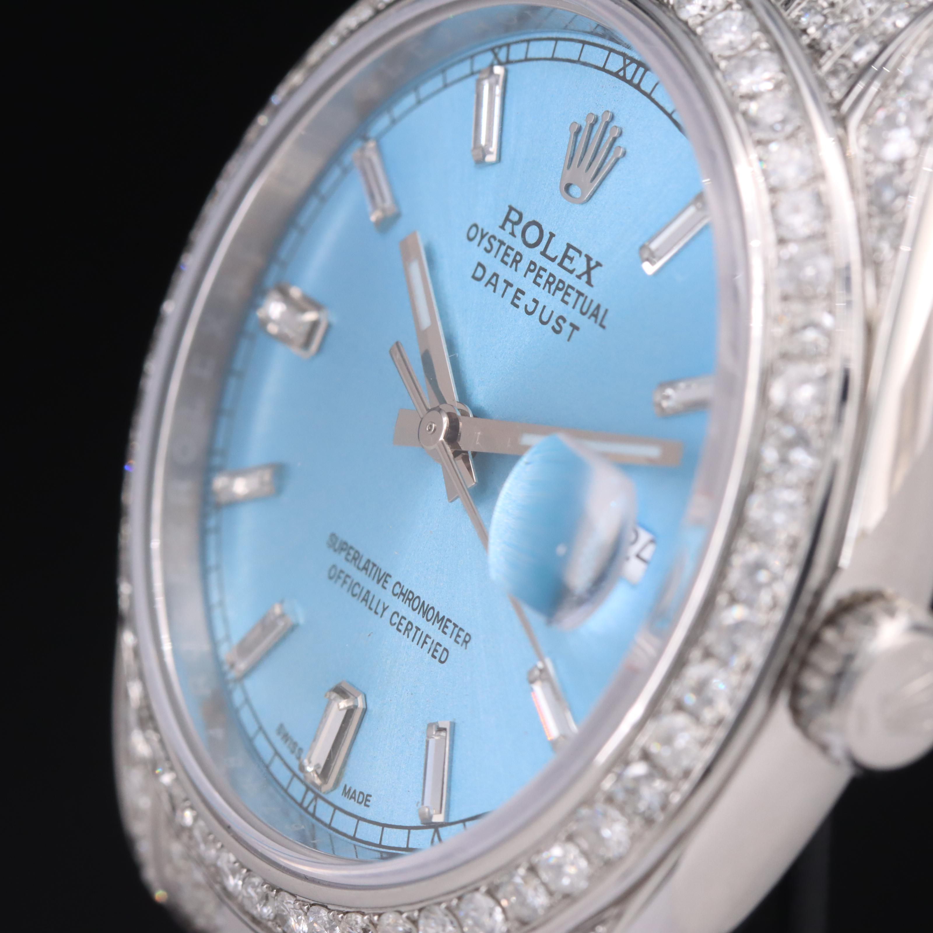 Rolex Datejust 7.42 CTW Diamond 41 mm Automatic Watch