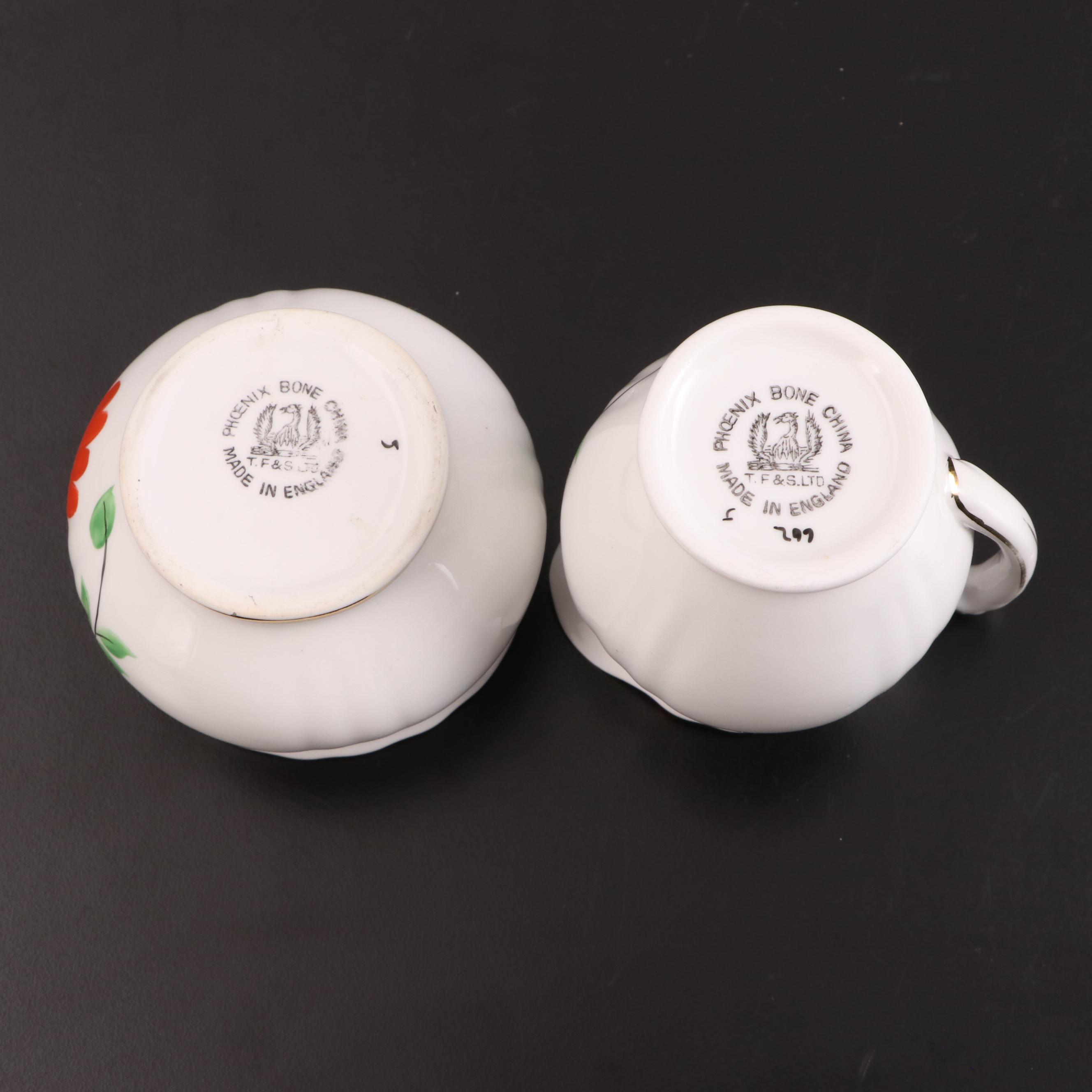 Adderley English Bone China "Nova Scotia Tartan" Tea Set and Other Tableware