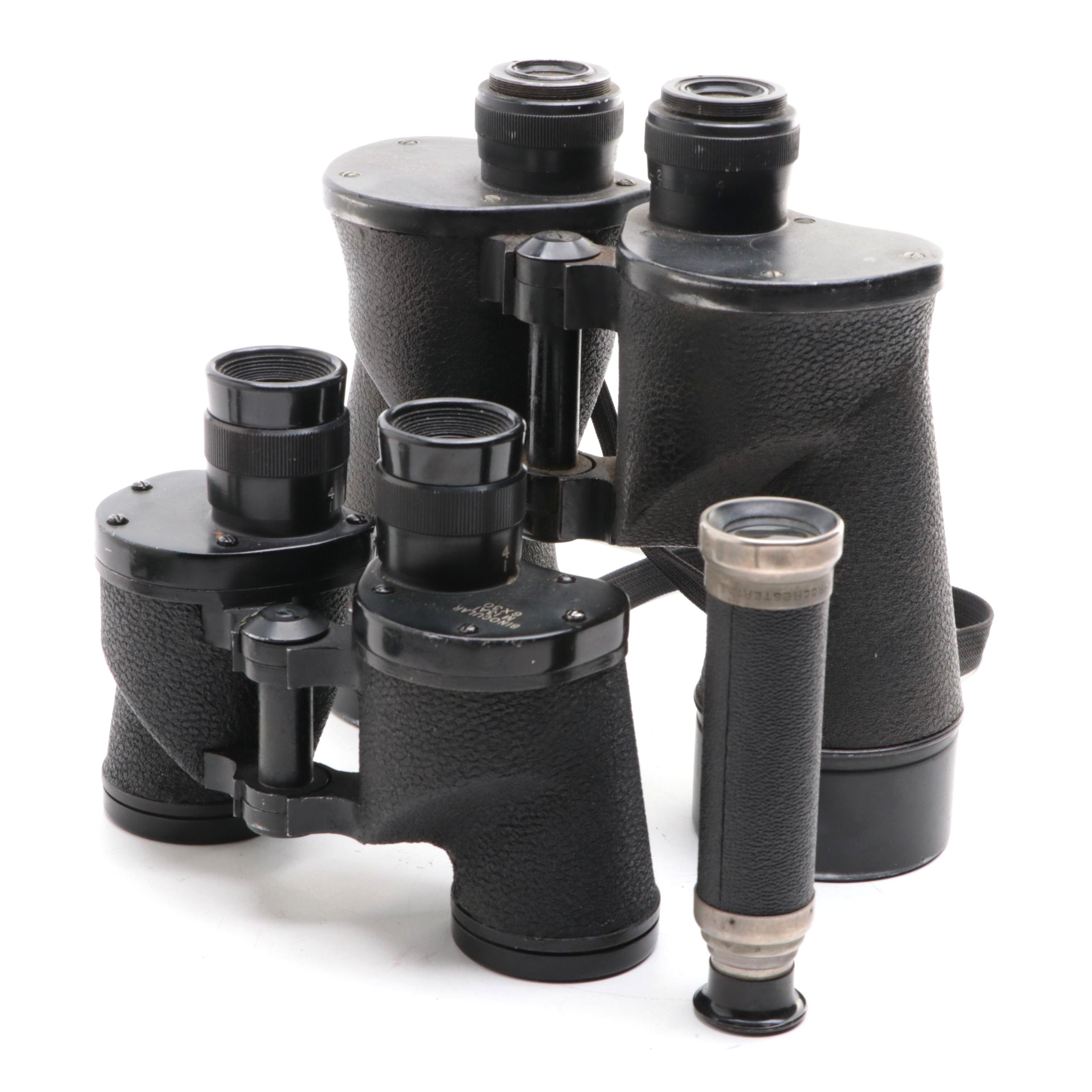 Anchor Optical, Wollensak with Other Binoculars and Spyglass, Mid-20th Century