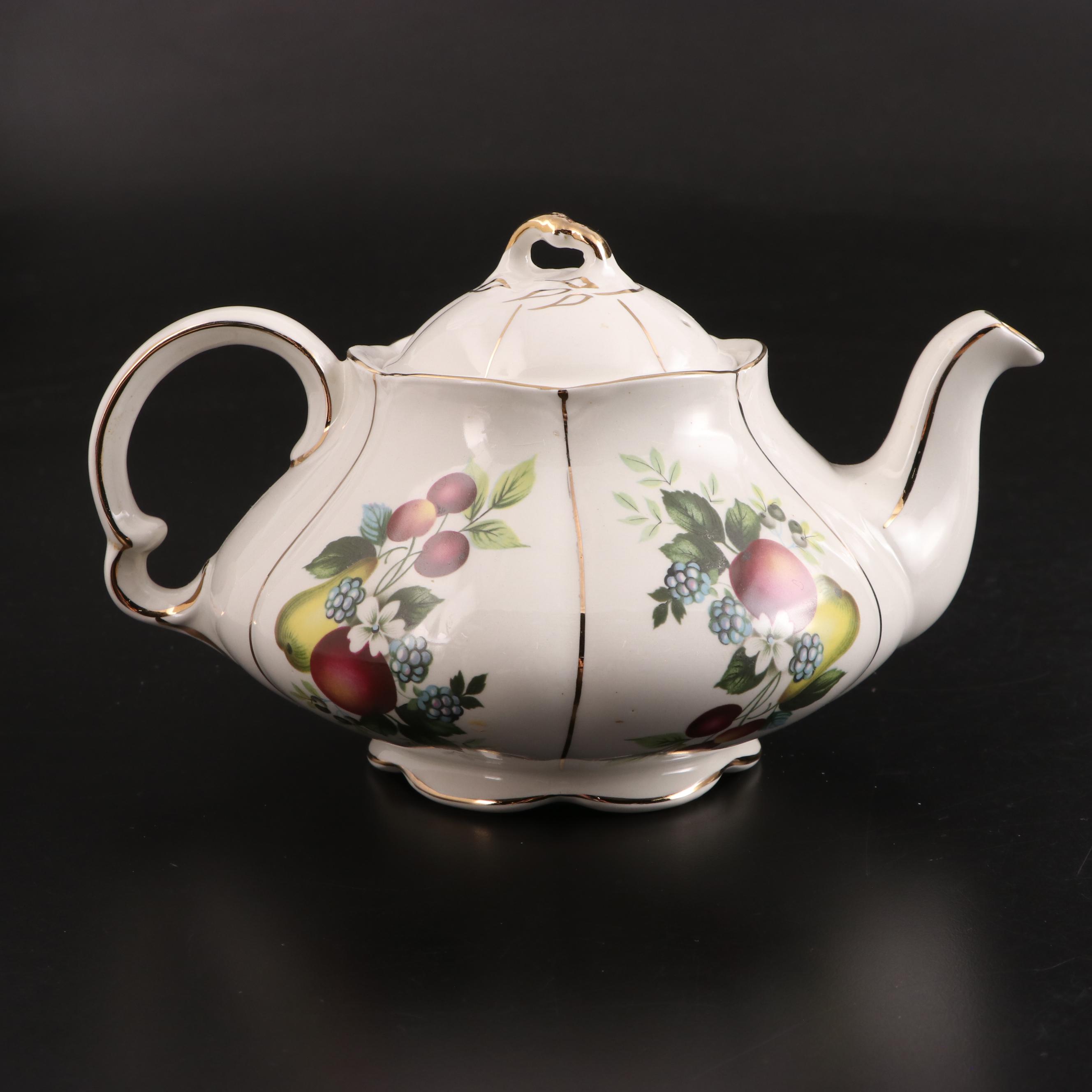 Adderley English Bone China "Nova Scotia Tartan" Tea Set and Other Tableware