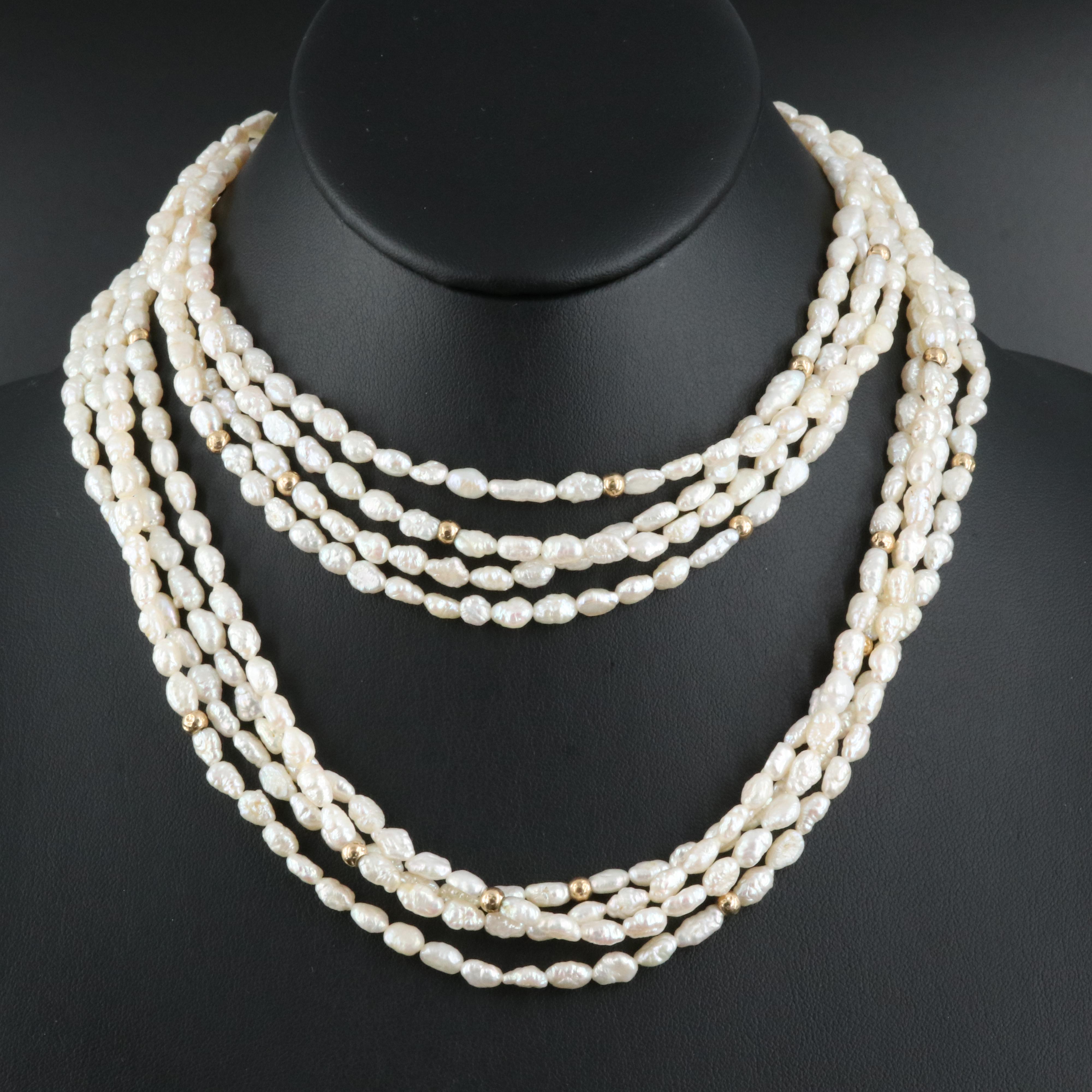 14K Pearl Necklace
