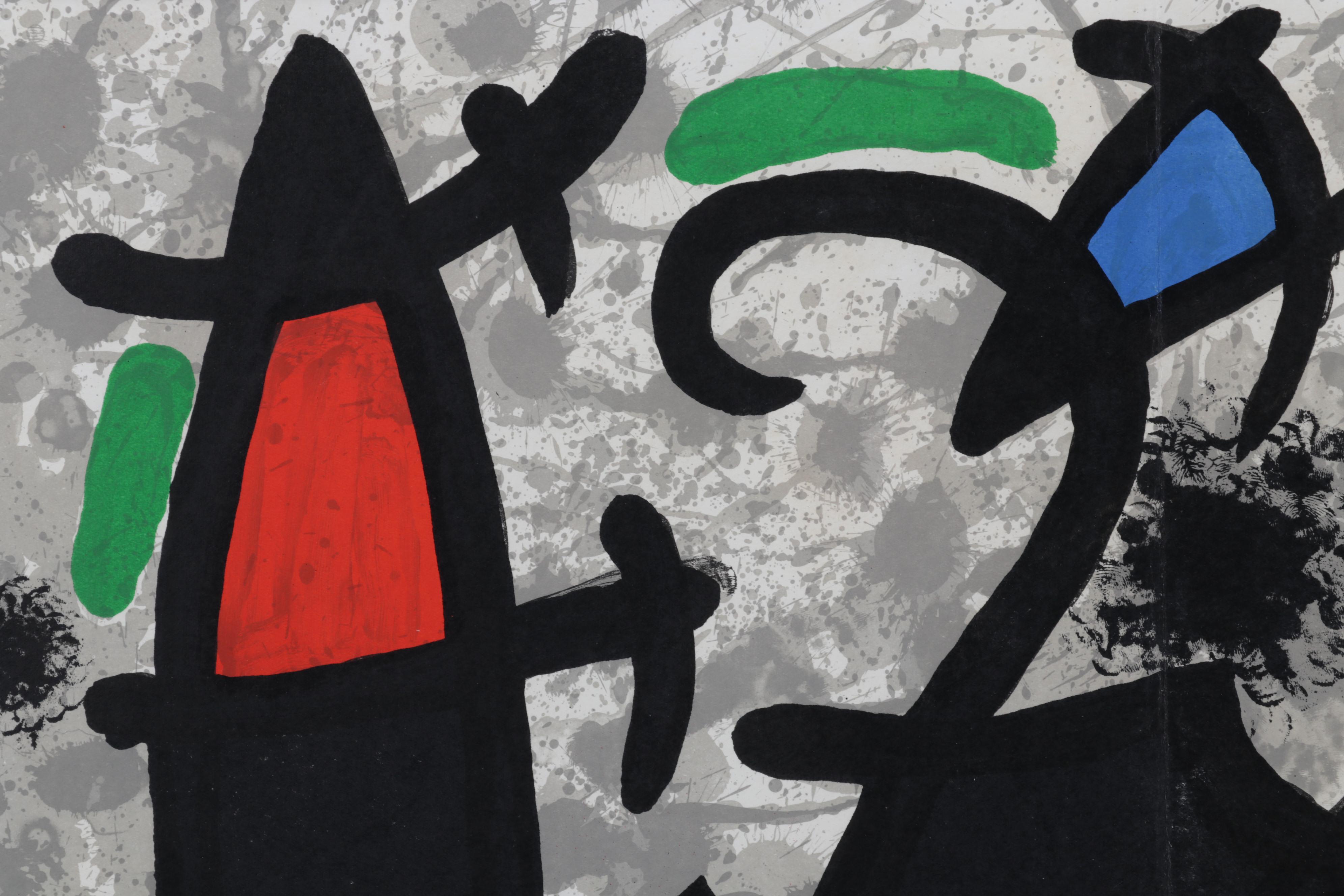 Joan Miró Double-Page Color Lithograph for "Derrière le Miroir," 1970