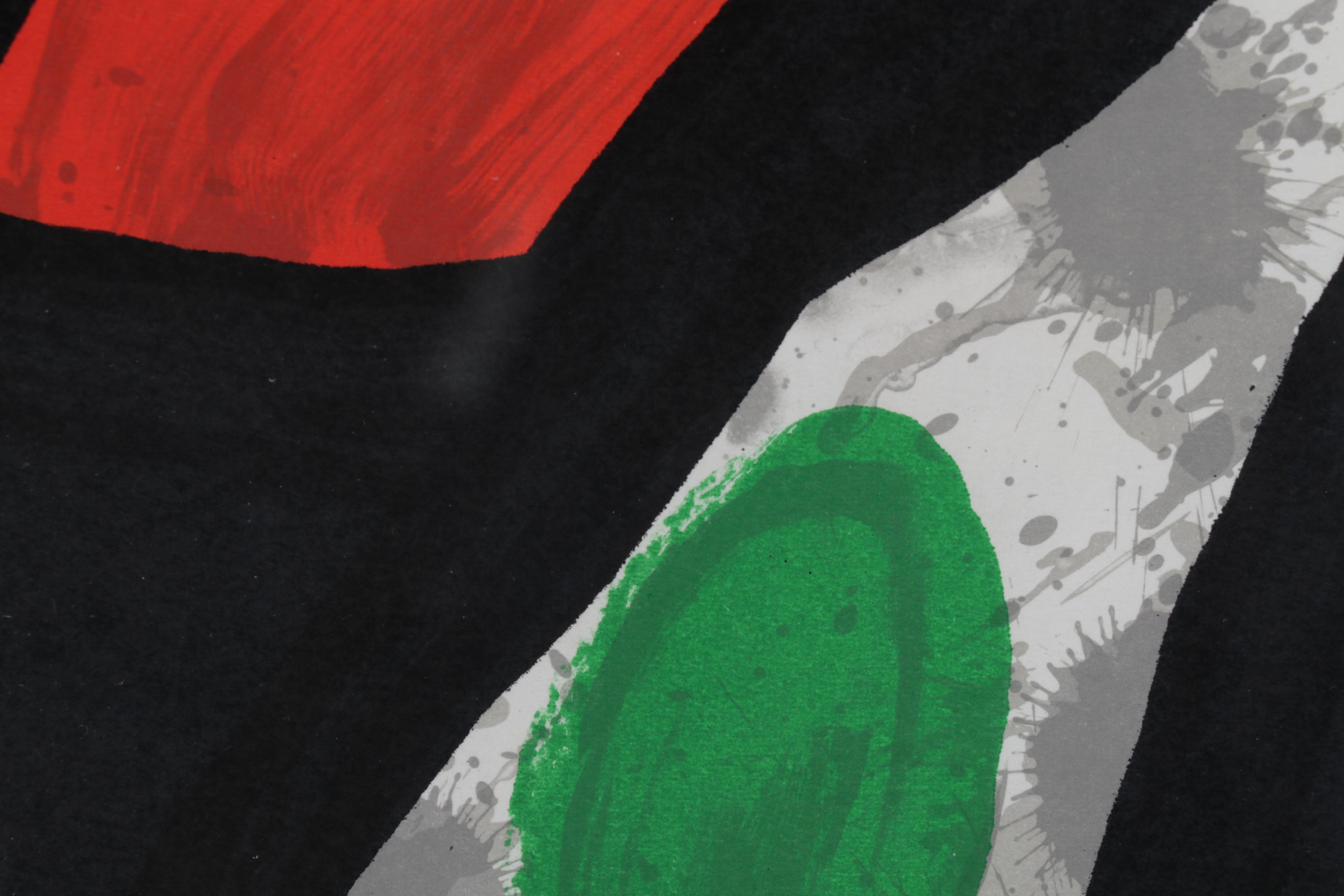 Joan Miró Double-Page Color Lithograph for "Derrière le Miroir," 1970