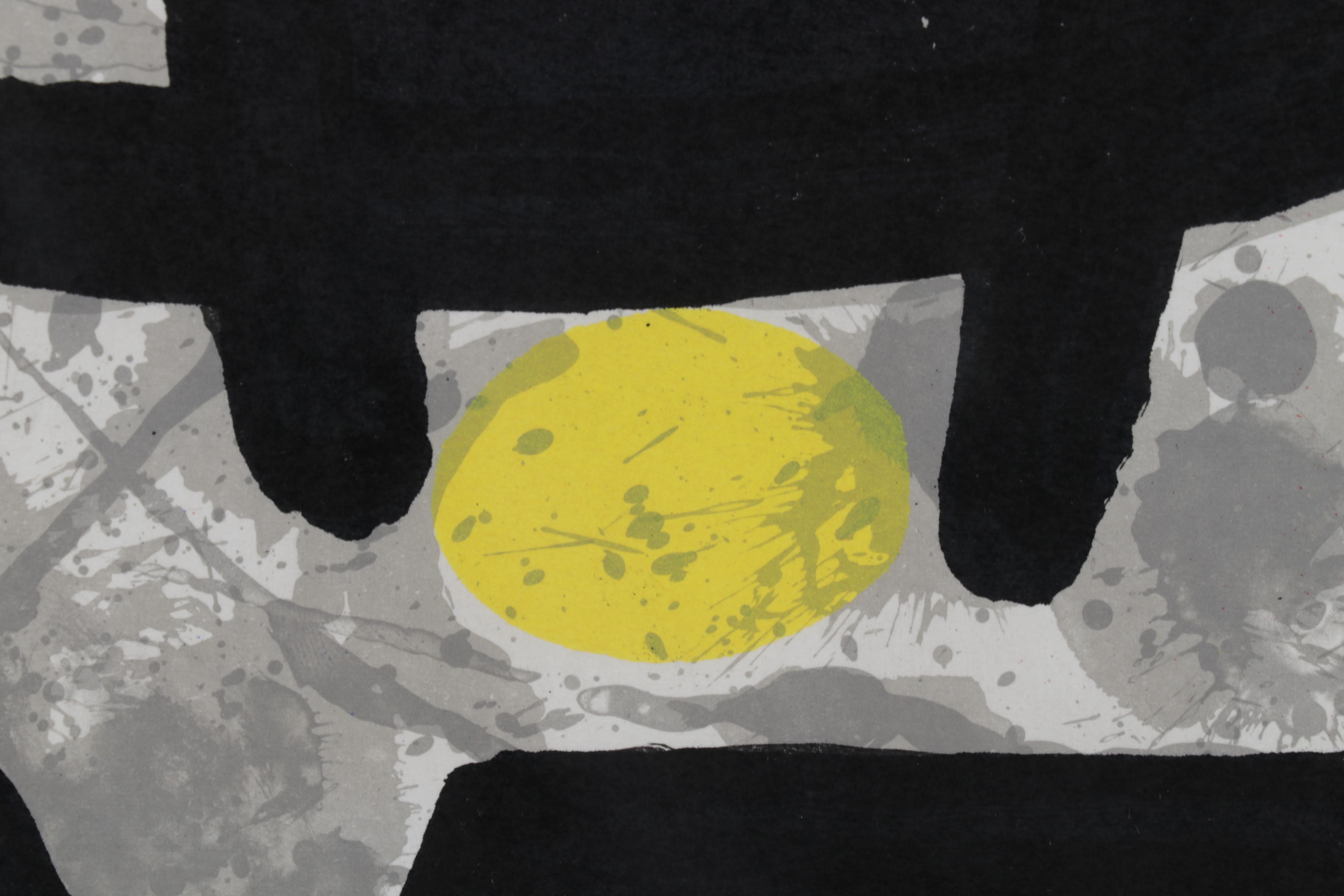 Joan Miró Double-Page Color Lithograph for "Derrière le Miroir," 1970