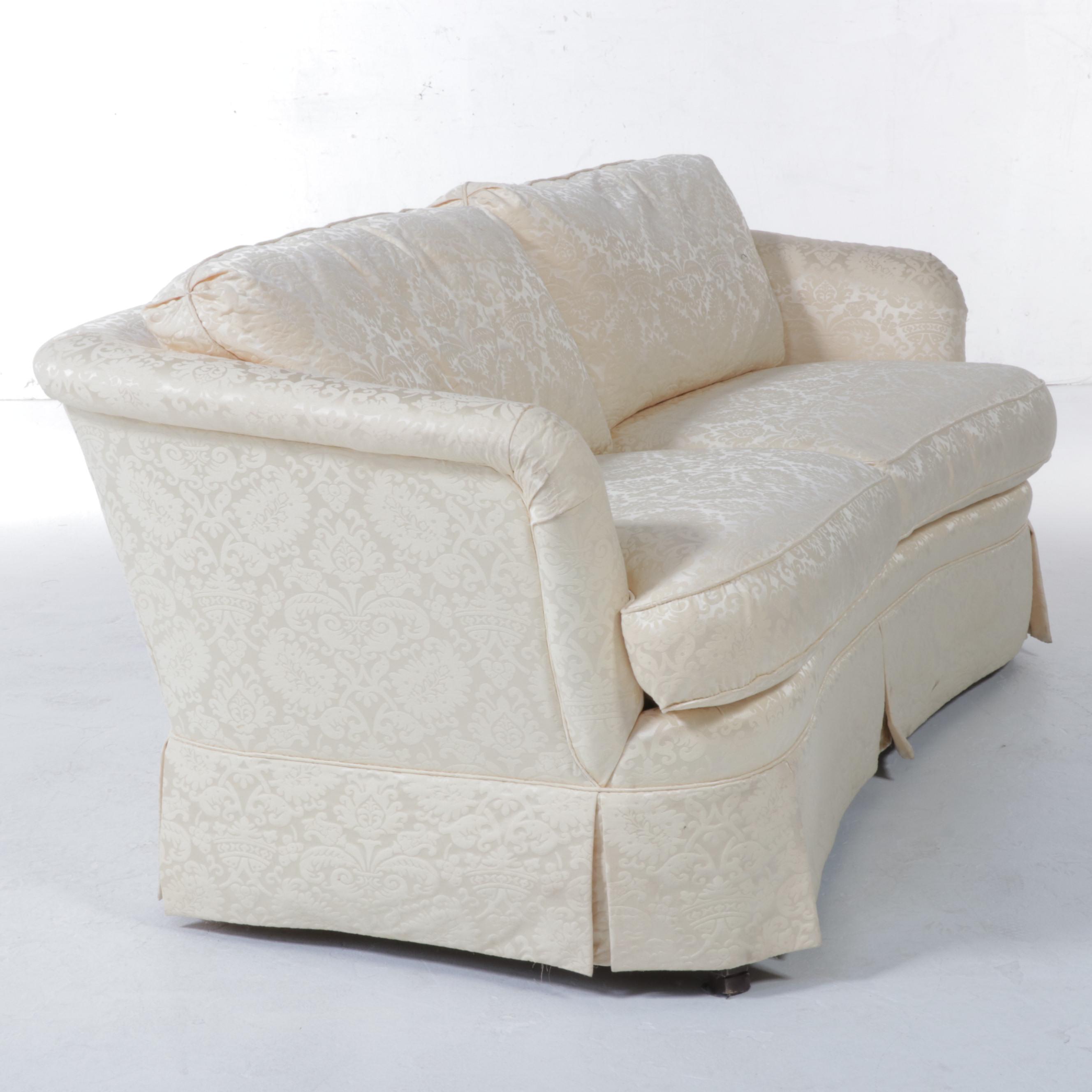 Thomasville Cream Fabric Upholstered Sofa