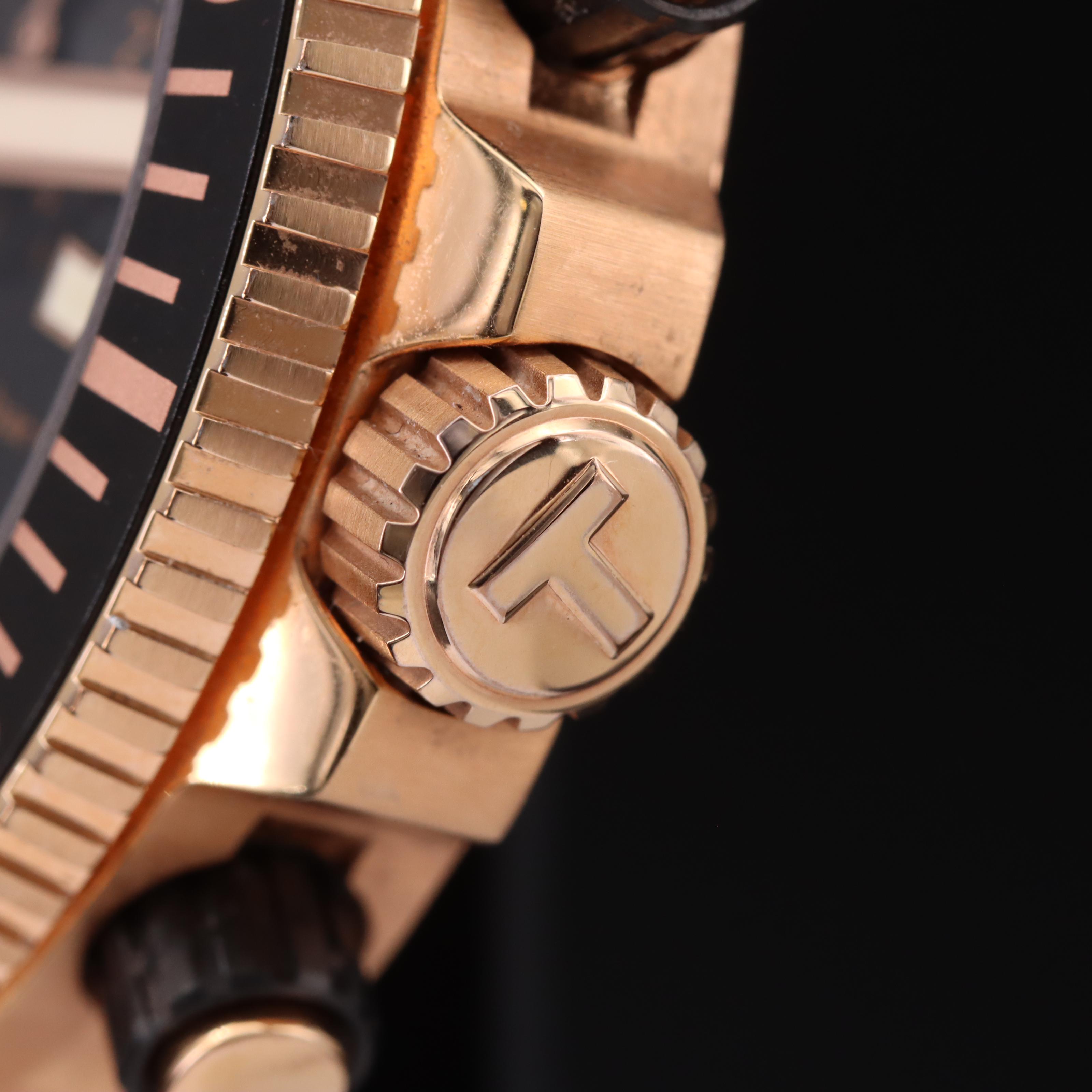 Tissot Seastar Rose Gold Tone Chronograph Watch