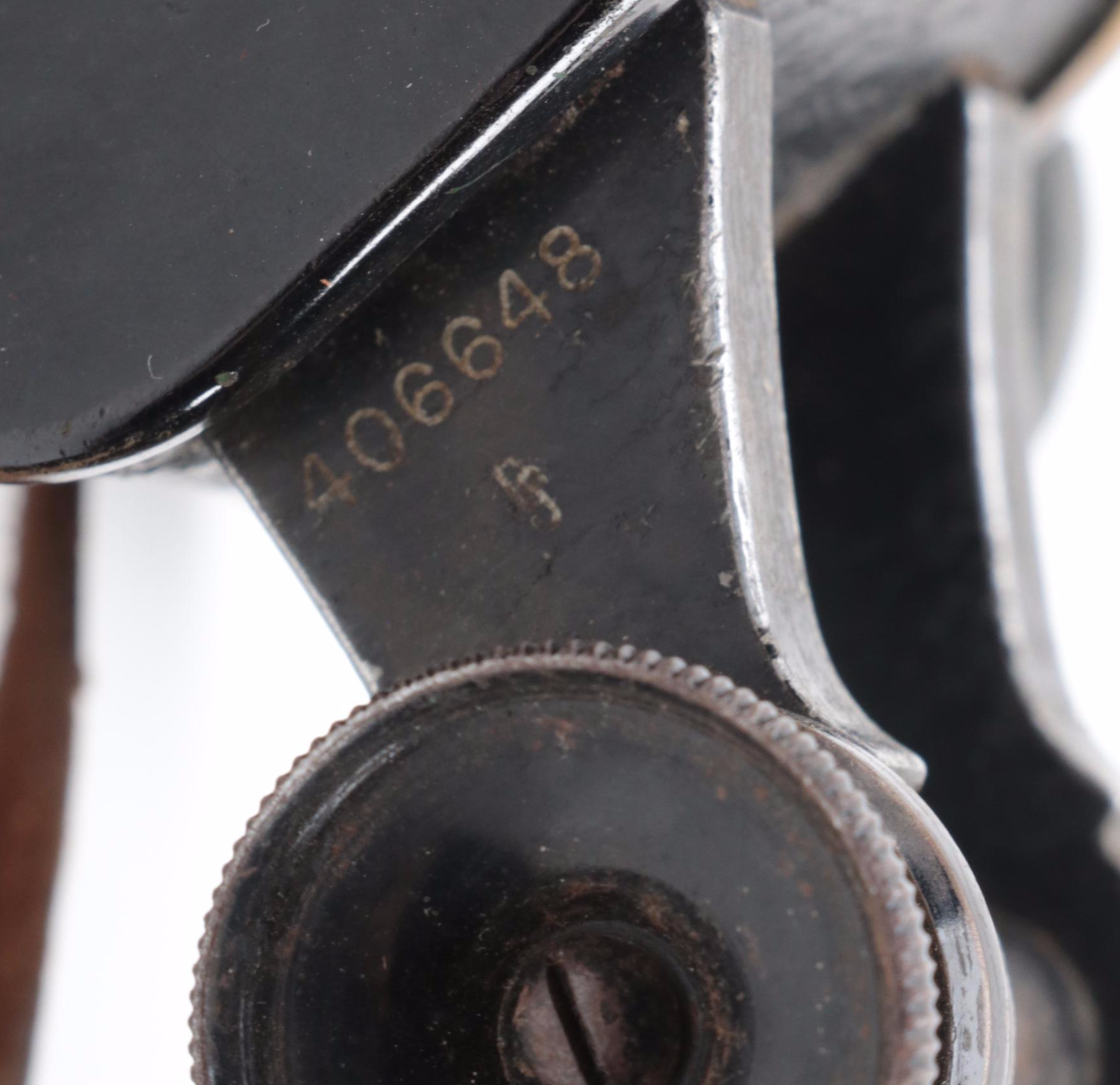 WWI and WWII Era Trieder and Other Military Binoculars with Leather Cases