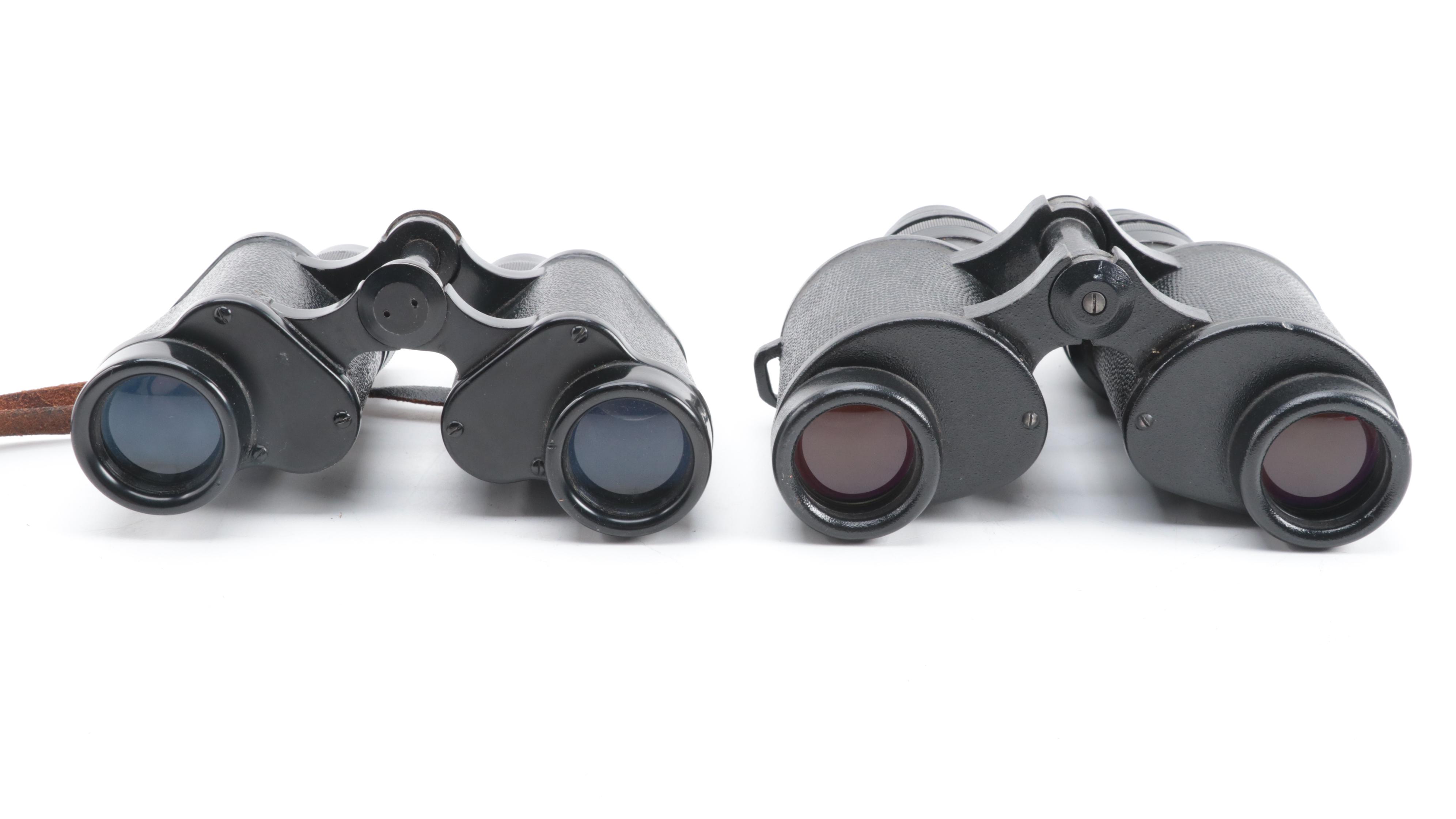 USSR and Hungarian Militia Binoculars, Mid-20th Century