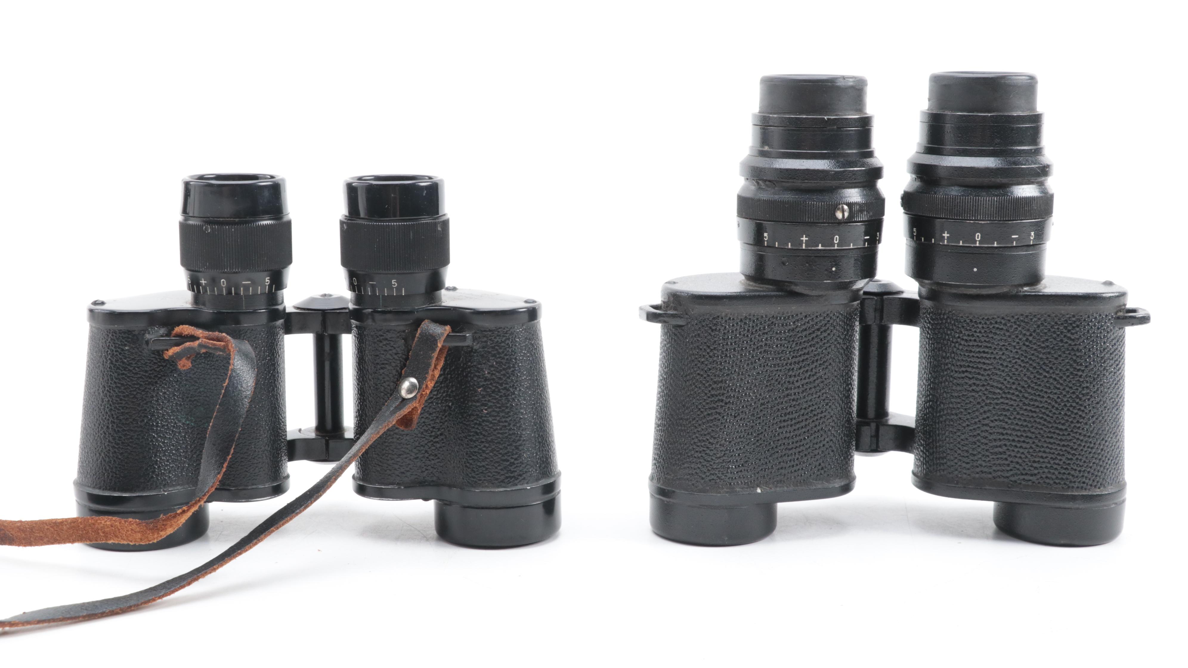 USSR and Hungarian Militia Binoculars, Mid-20th Century