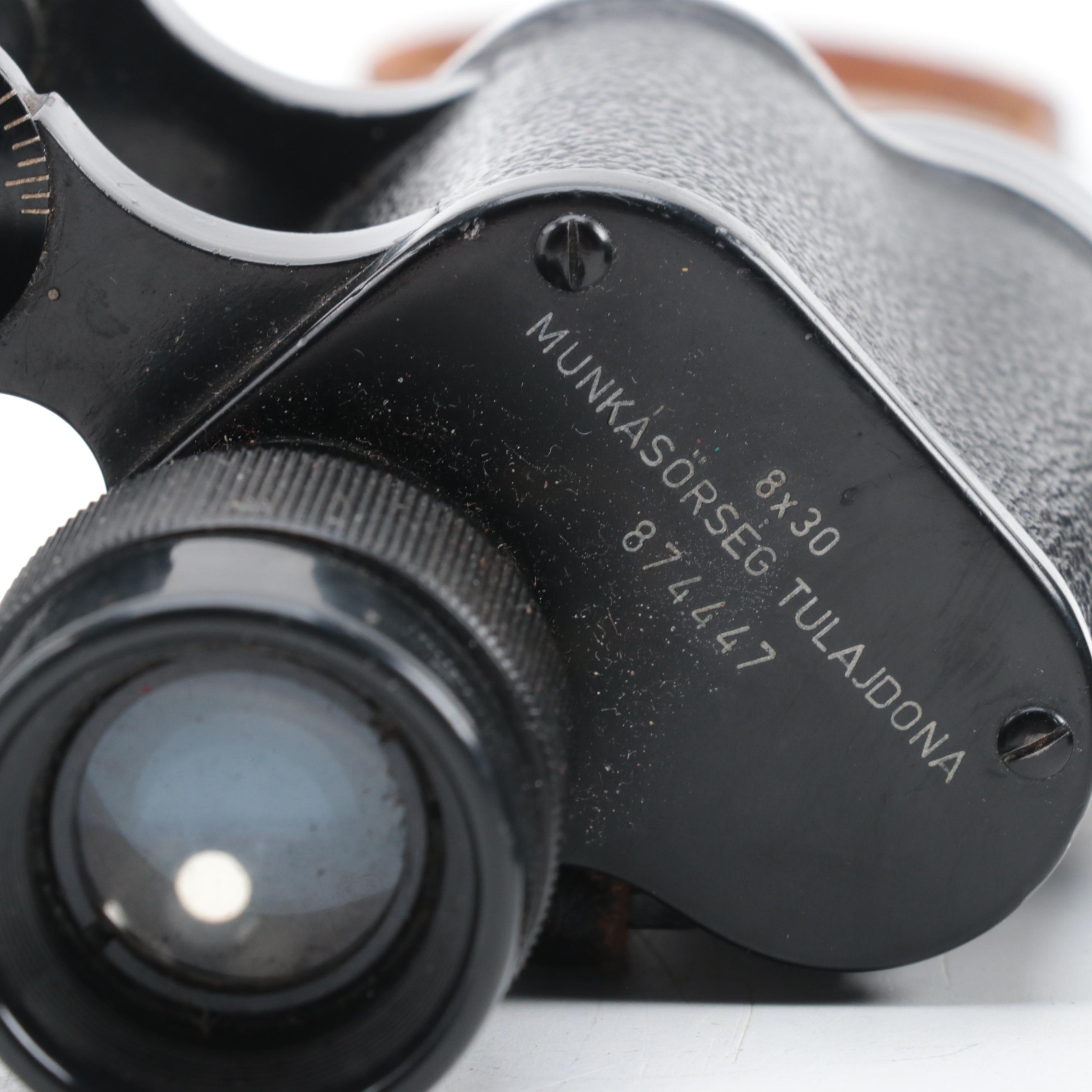 USSR and Hungarian Militia Binoculars, Mid-20th Century