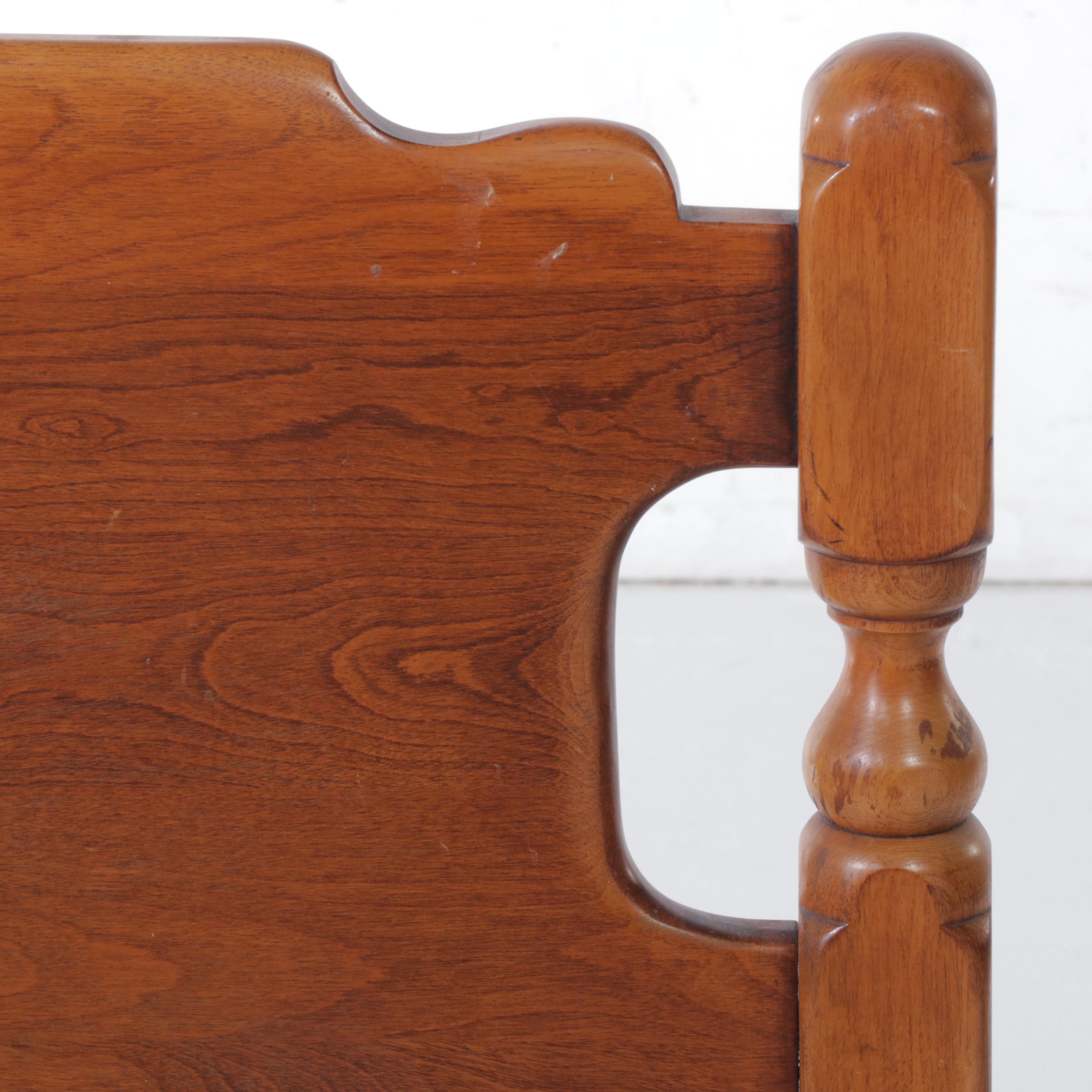 Colonial Style Maple Full Size Bed Frame, 20th Century