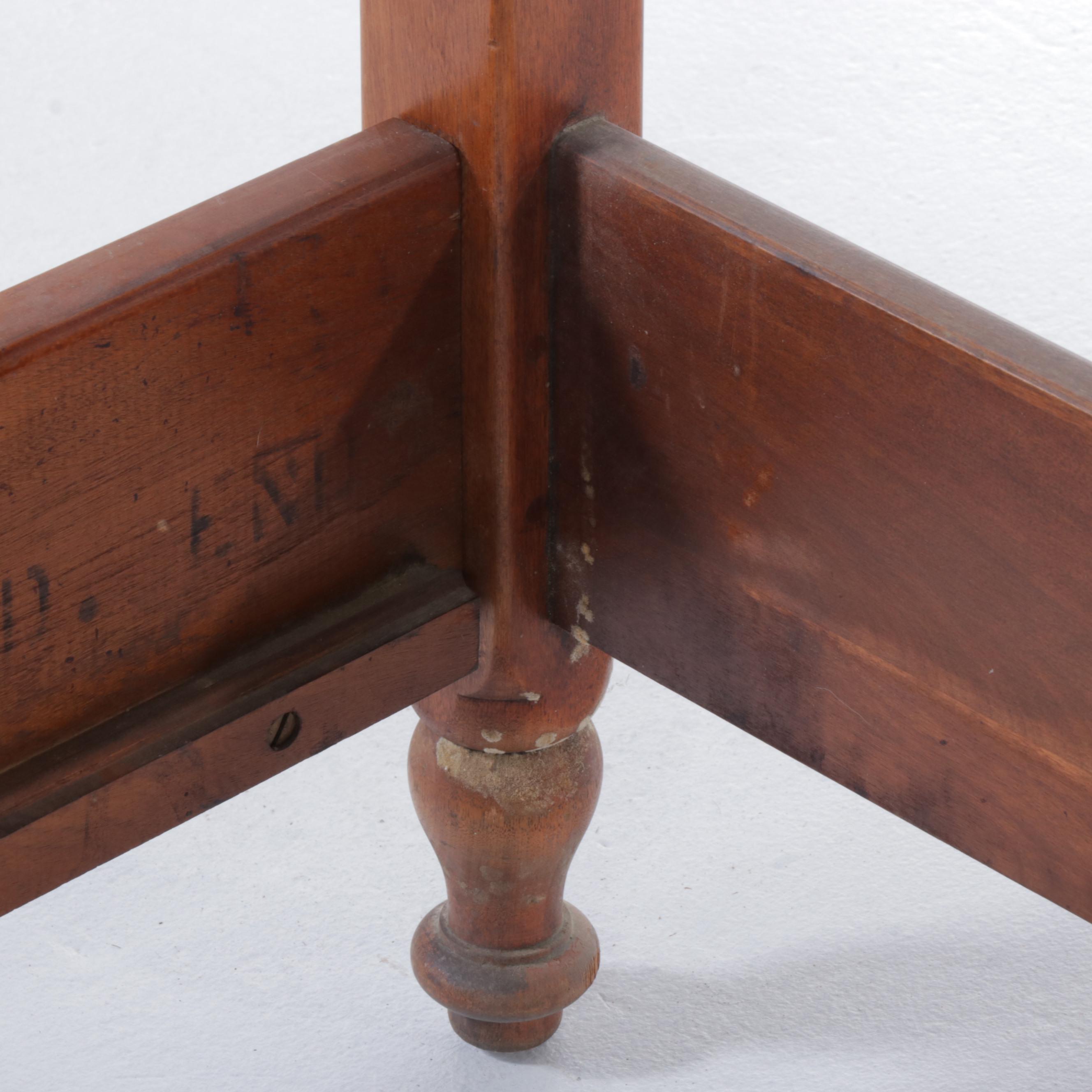 Colonial Style Maple Full Size Bed Frame, 20th Century