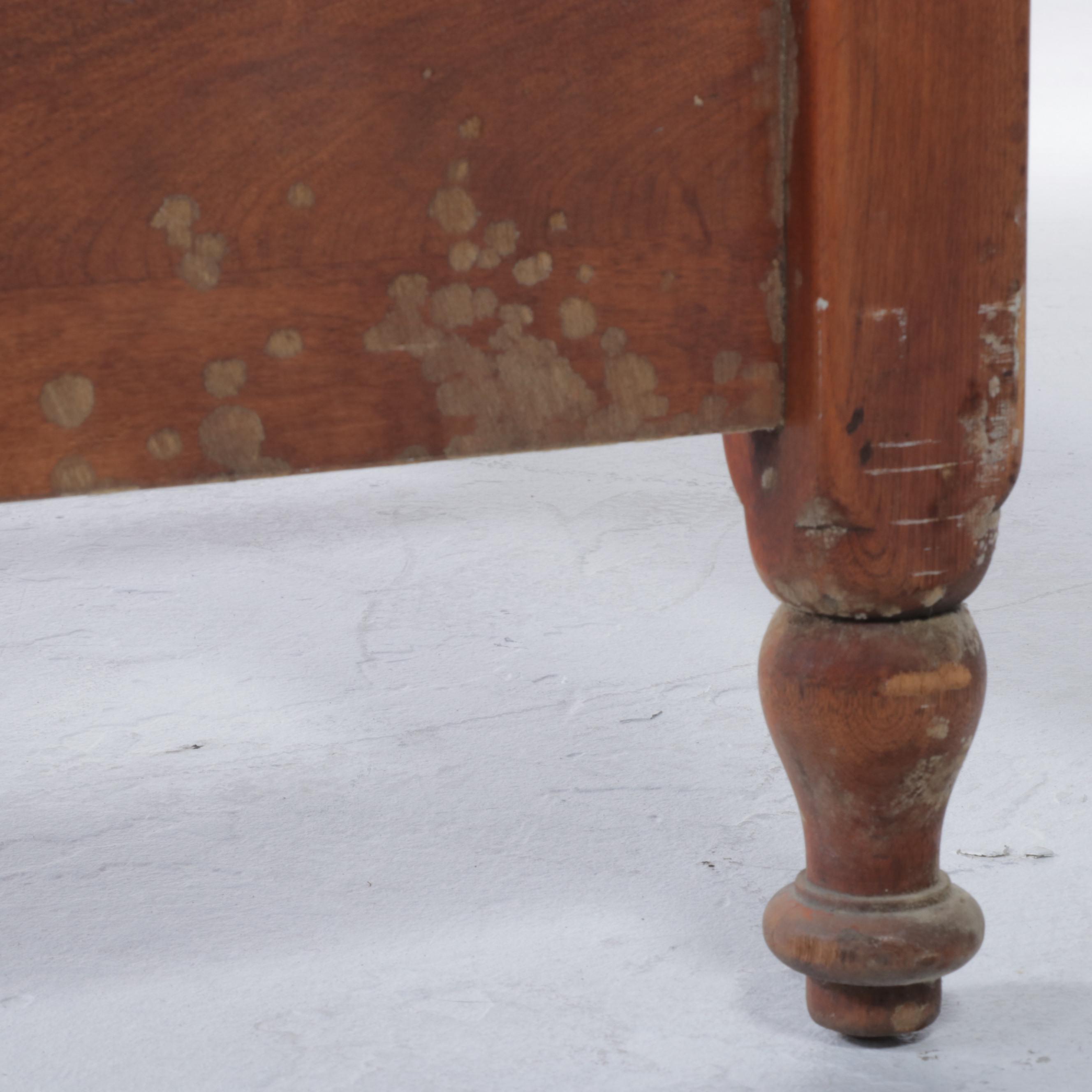 Colonial Style Maple Full Size Bed Frame, 20th Century