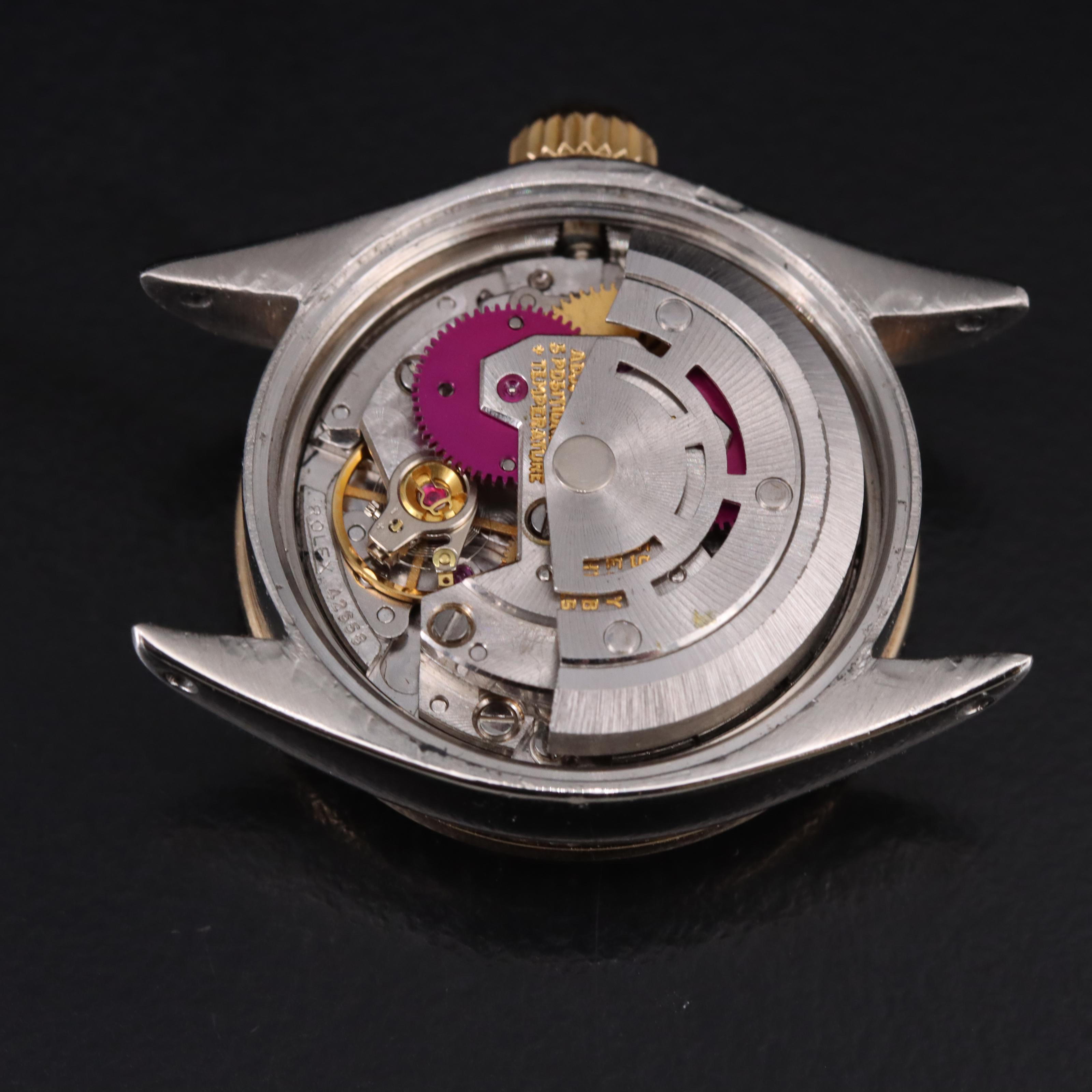 1987 Rolex Oyster Perpetual Mother-of-Pearl and Diamond Bezel Watch