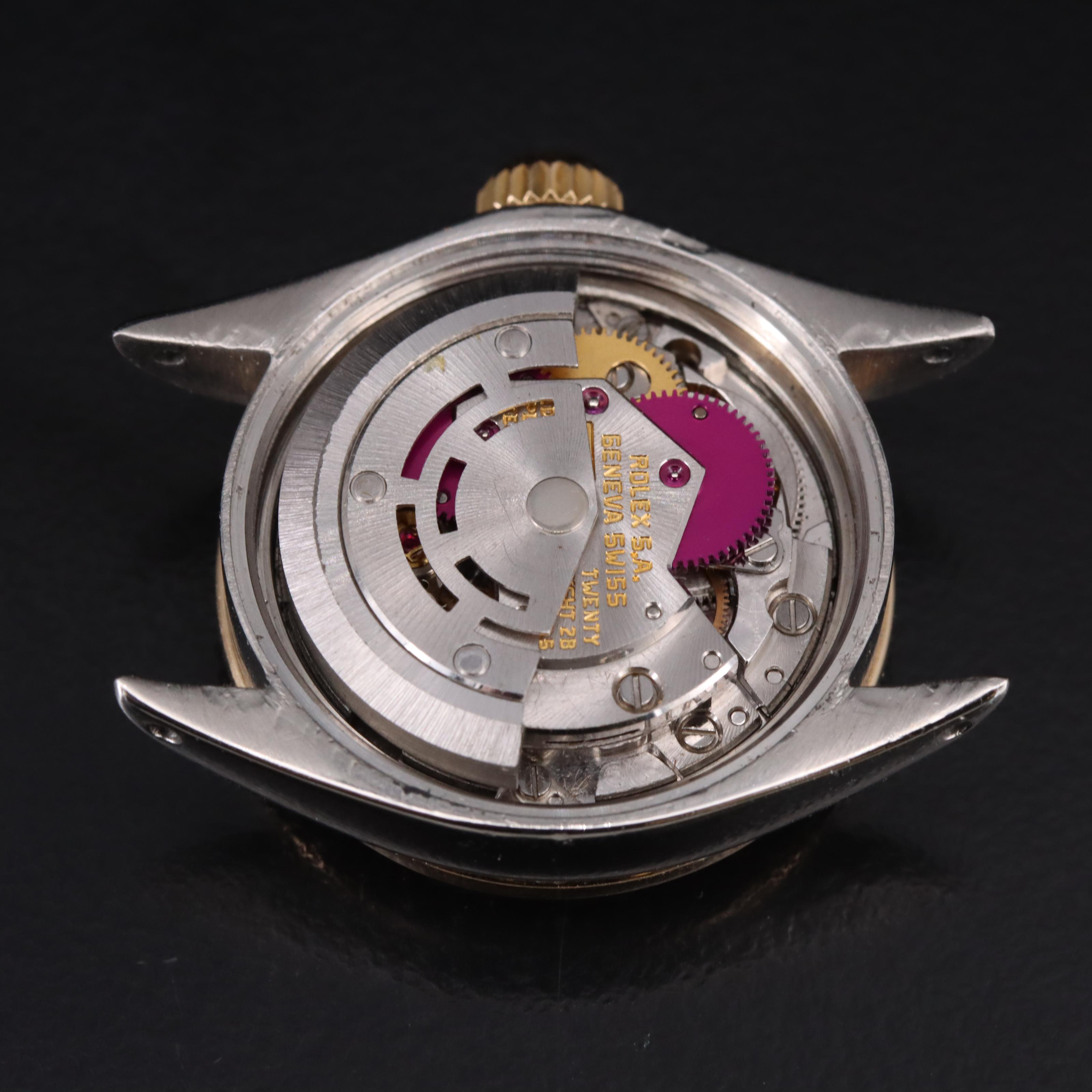 1987 Rolex Oyster Perpetual Mother-of-Pearl and Diamond Bezel Watch