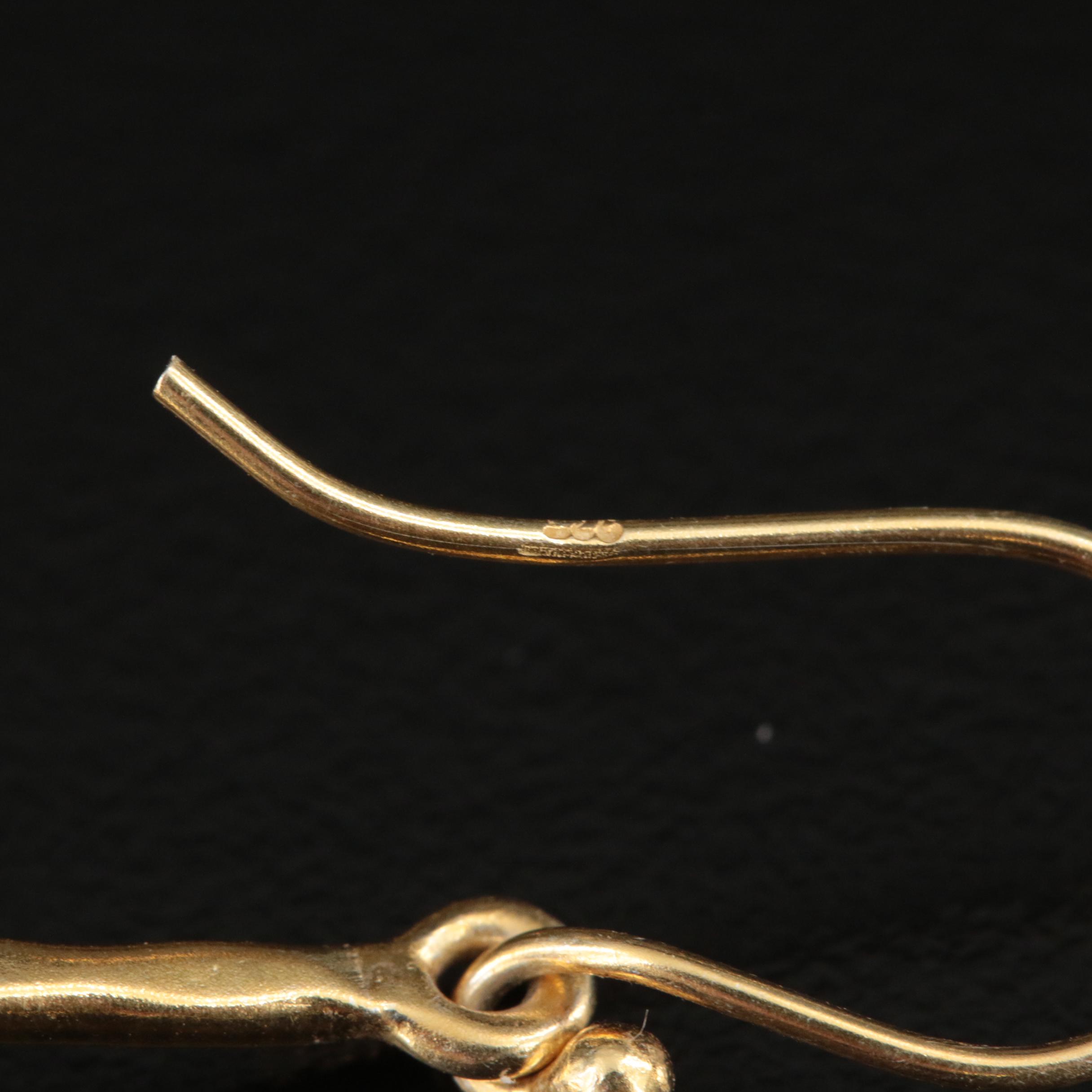 Sterling Glass Pendulum Earrings