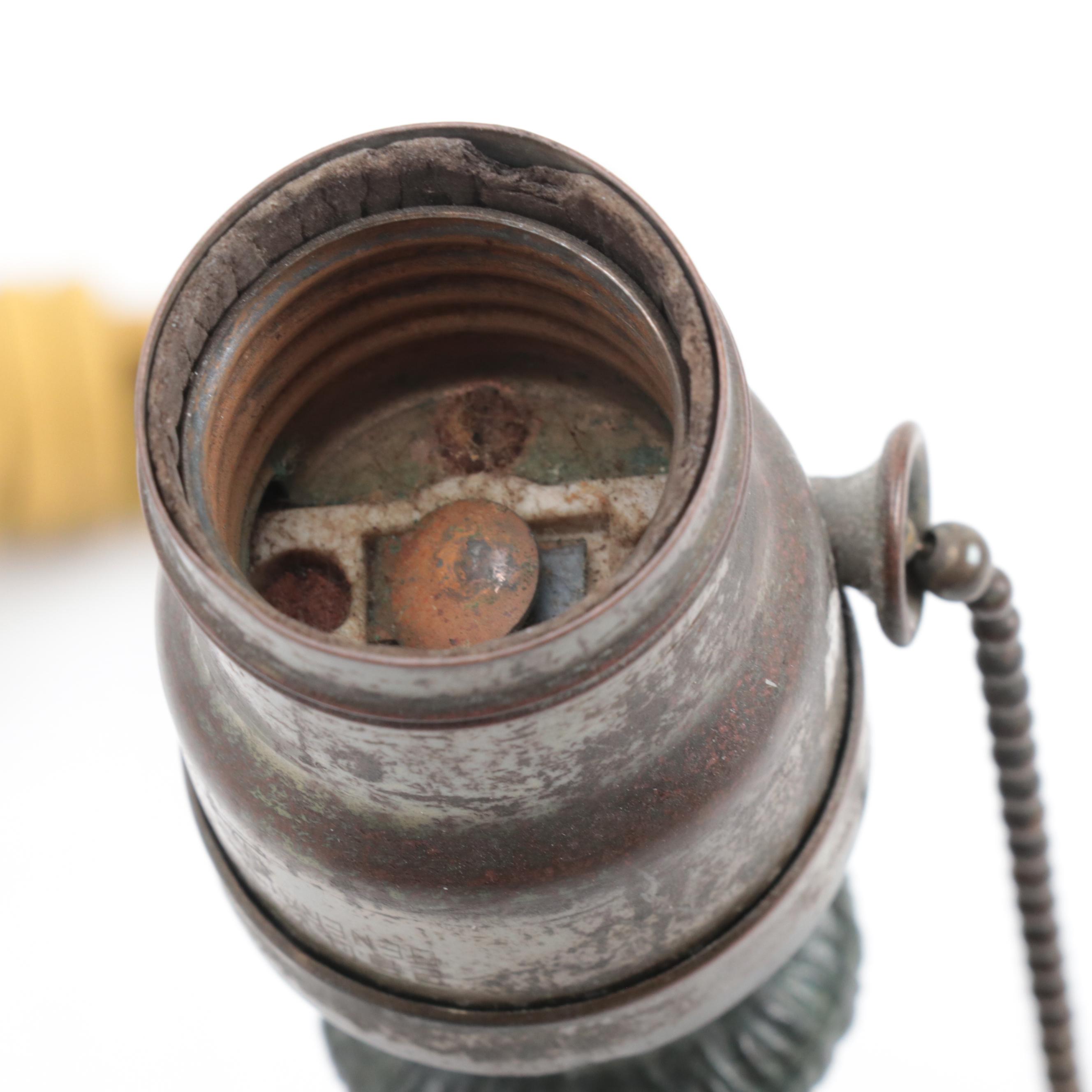 Carlson Brass and Copper Humidor with Scottish Terrier Door Stop and Table Lamp