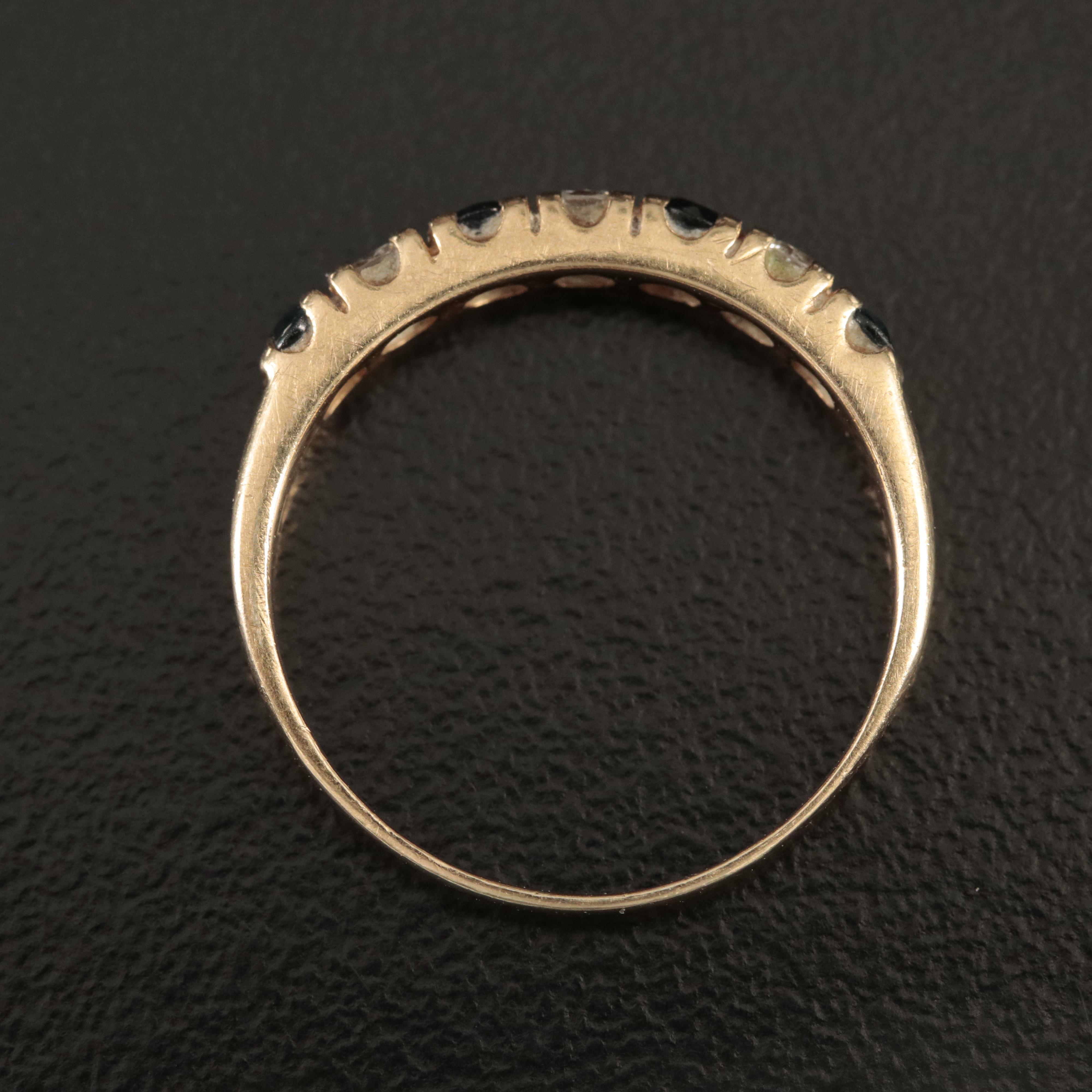 14K Sapphire and Diamond Ring