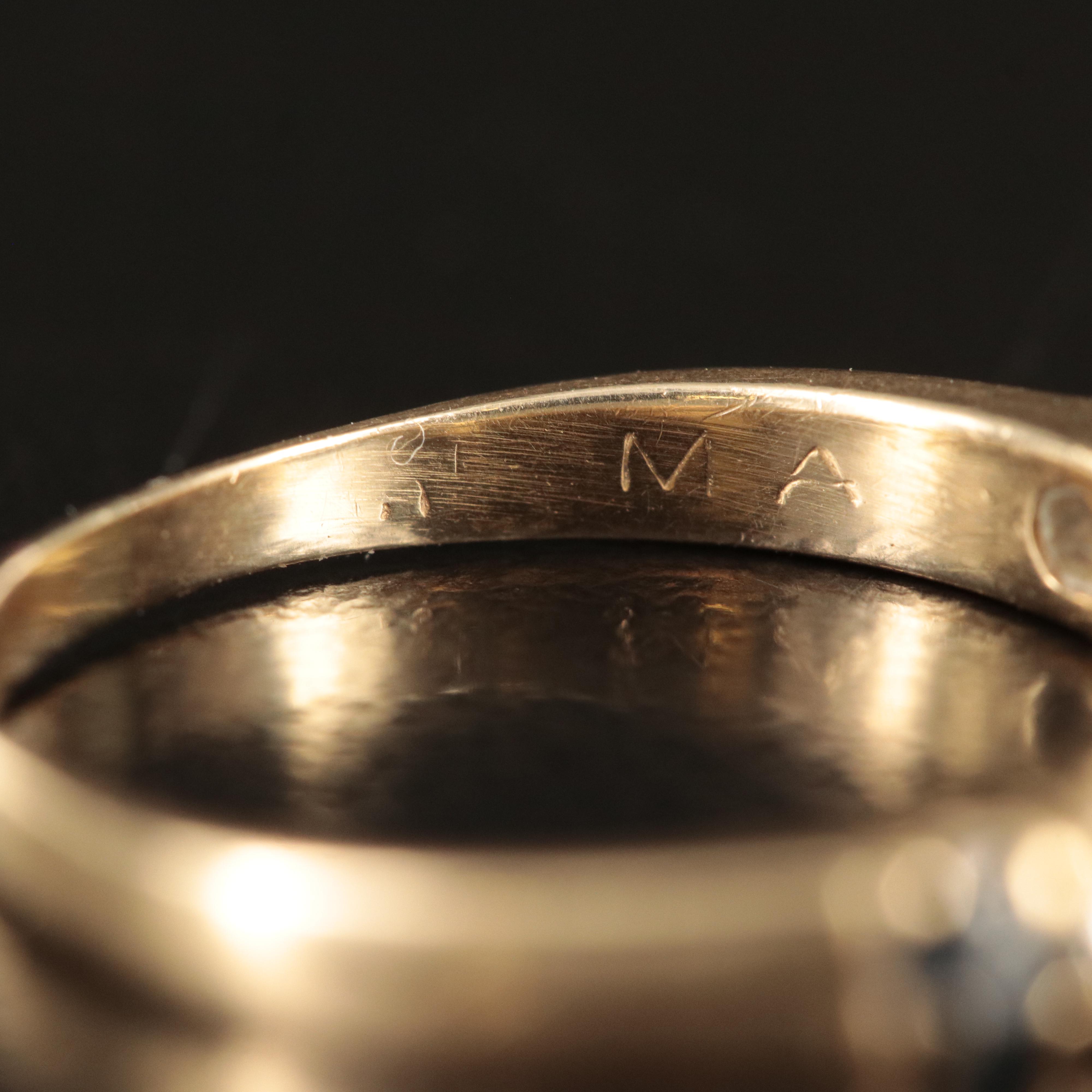 14K Sapphire and Diamond Ring