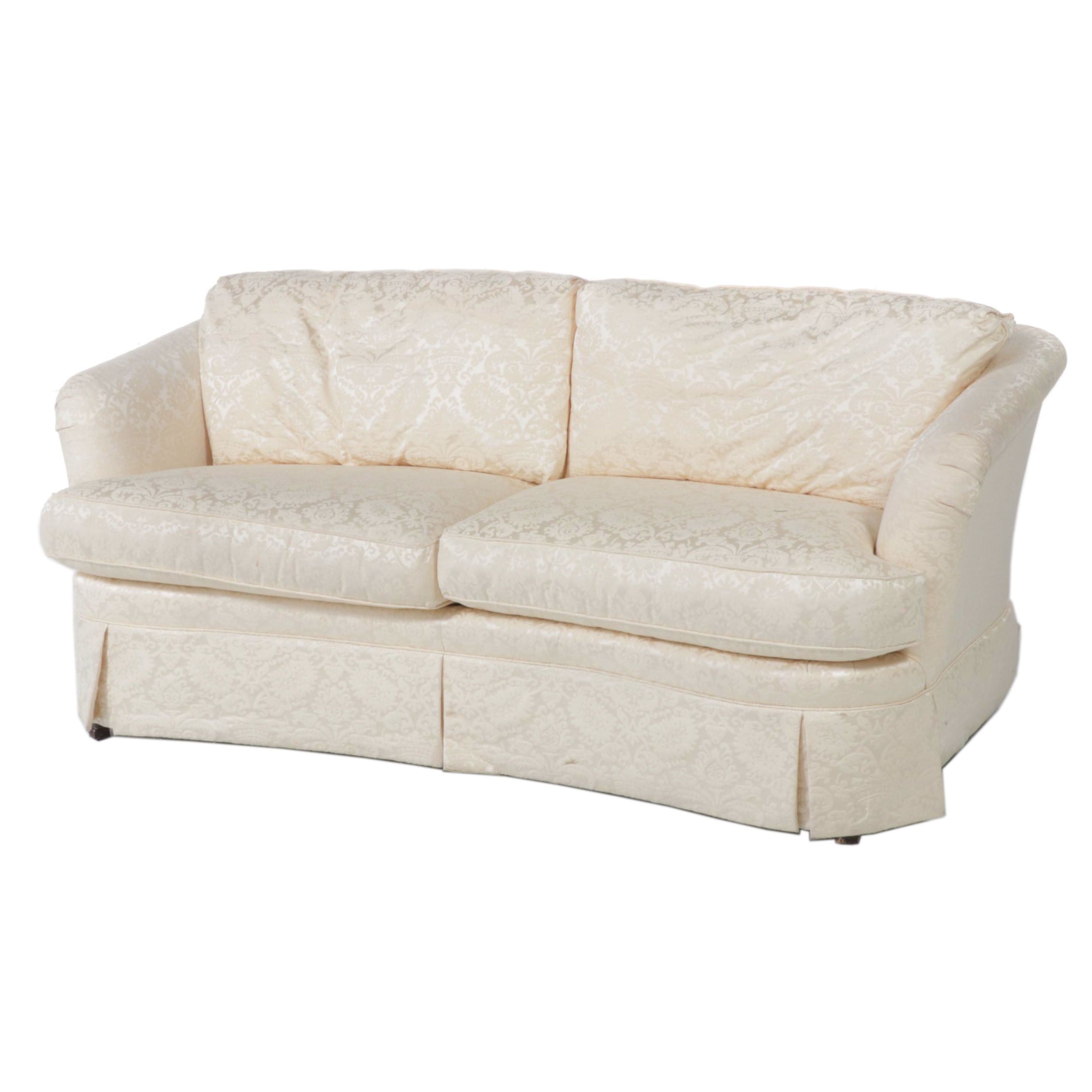 Thomasville Cream Fabric Upholstered Sofa
