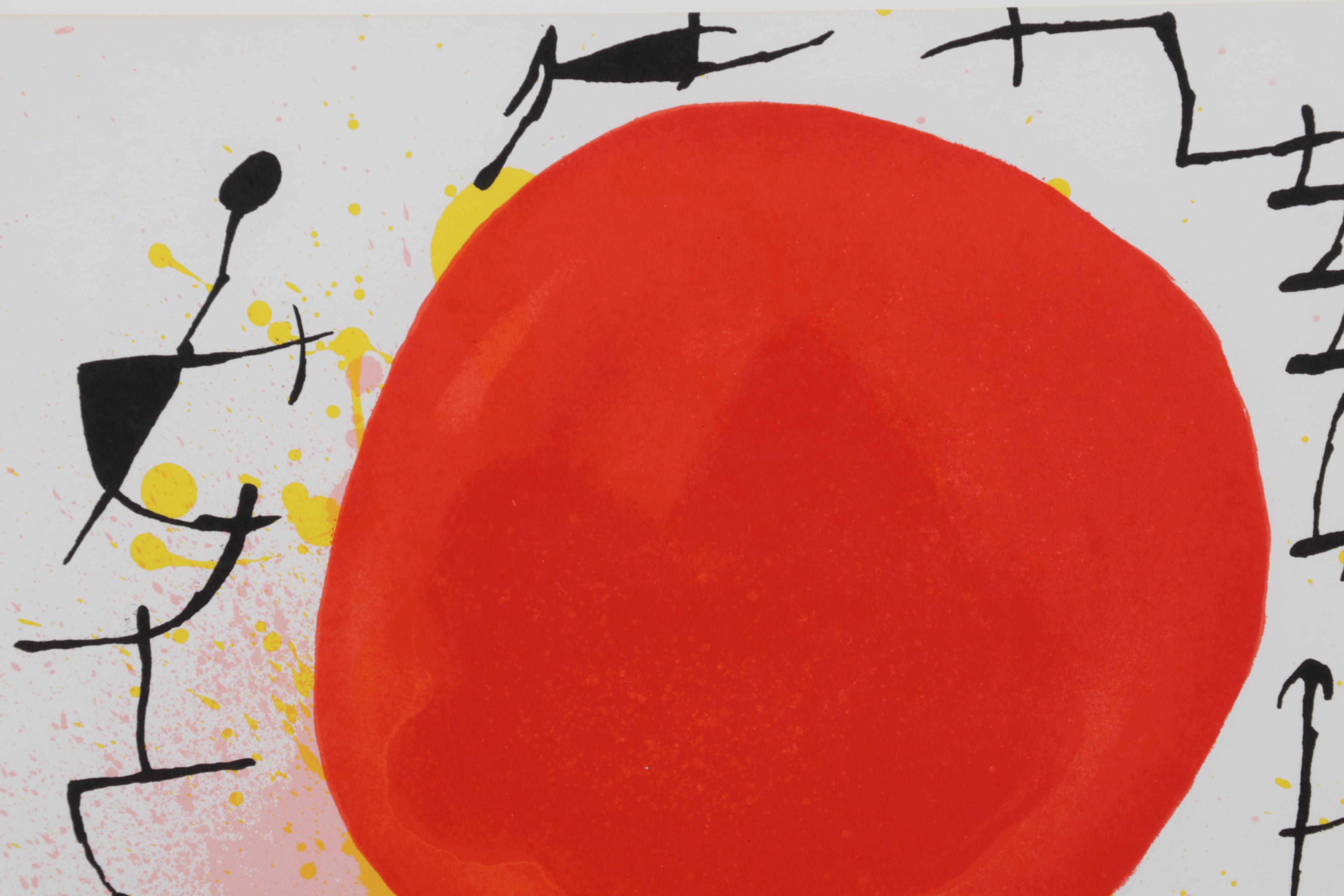 Joan Miró Color Lithograph From "Lithographs I," 1972