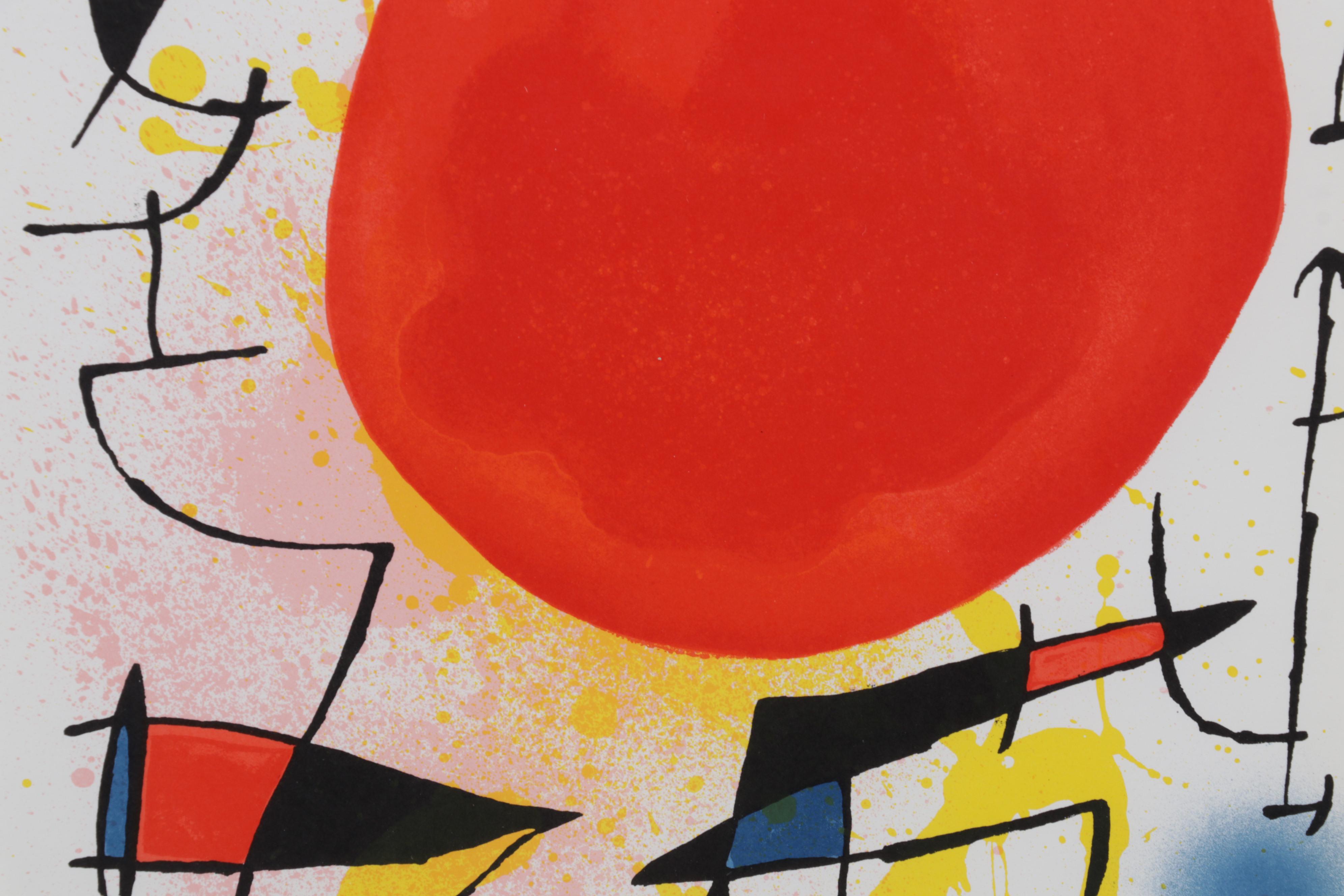 Joan Miró Color Lithograph From "Lithographs I," 1972