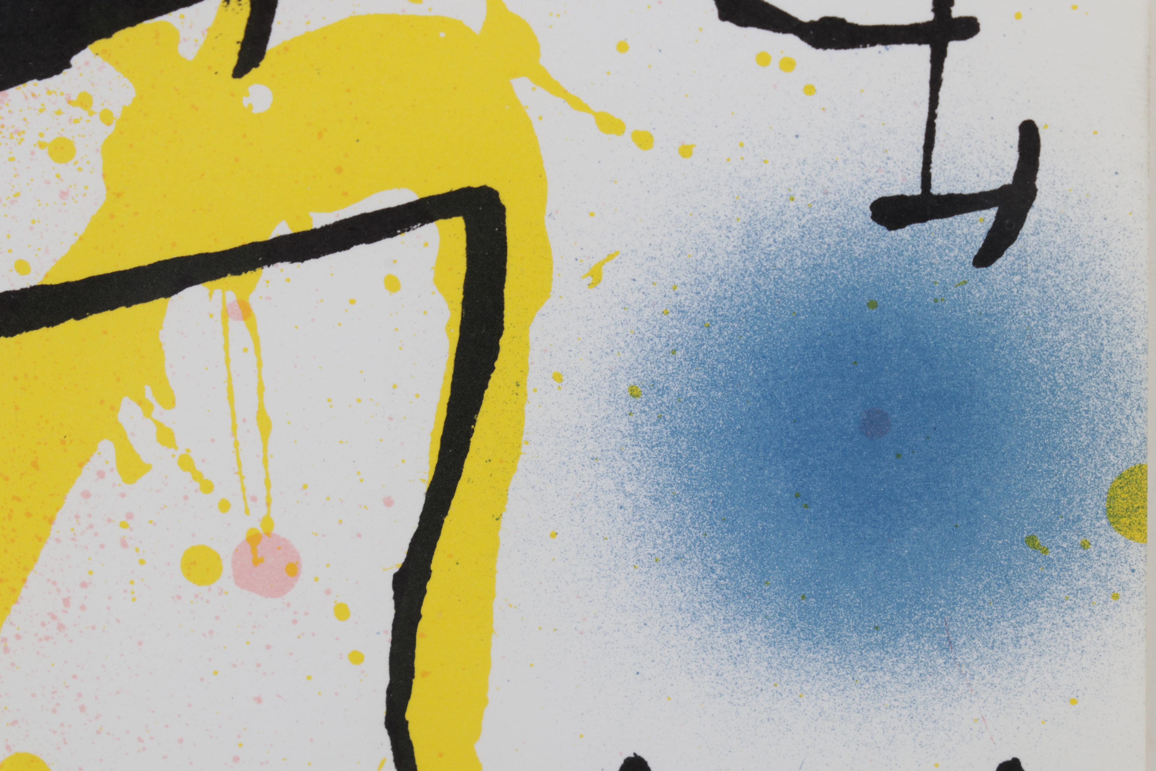 Joan Miró Color Lithograph From "Lithographs I," 1972