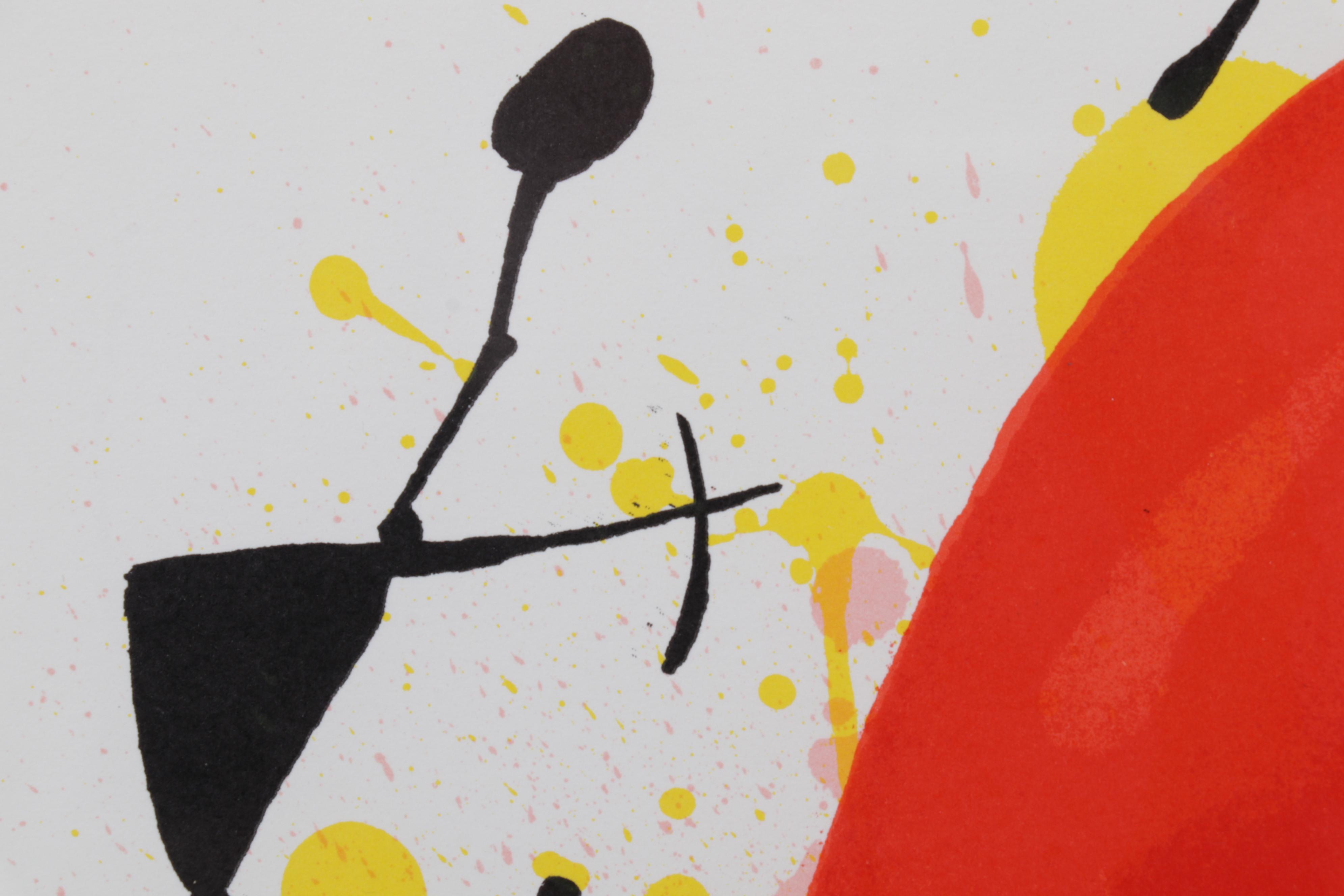 Joan Miró Color Lithograph From "Lithographs I," 1972