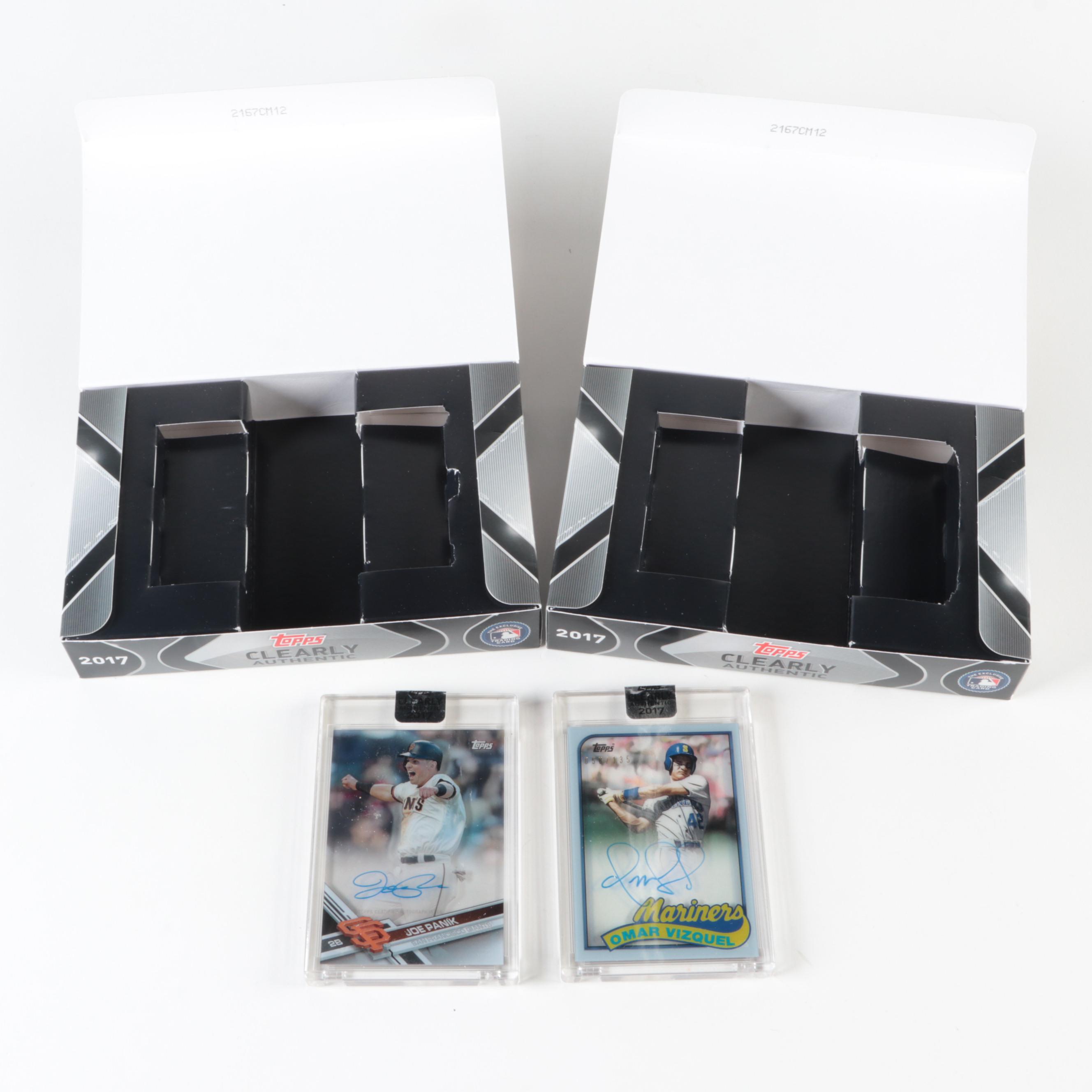 Topps Archives and Other Topps Signed Baseball Cards with Pena and More, 2010s