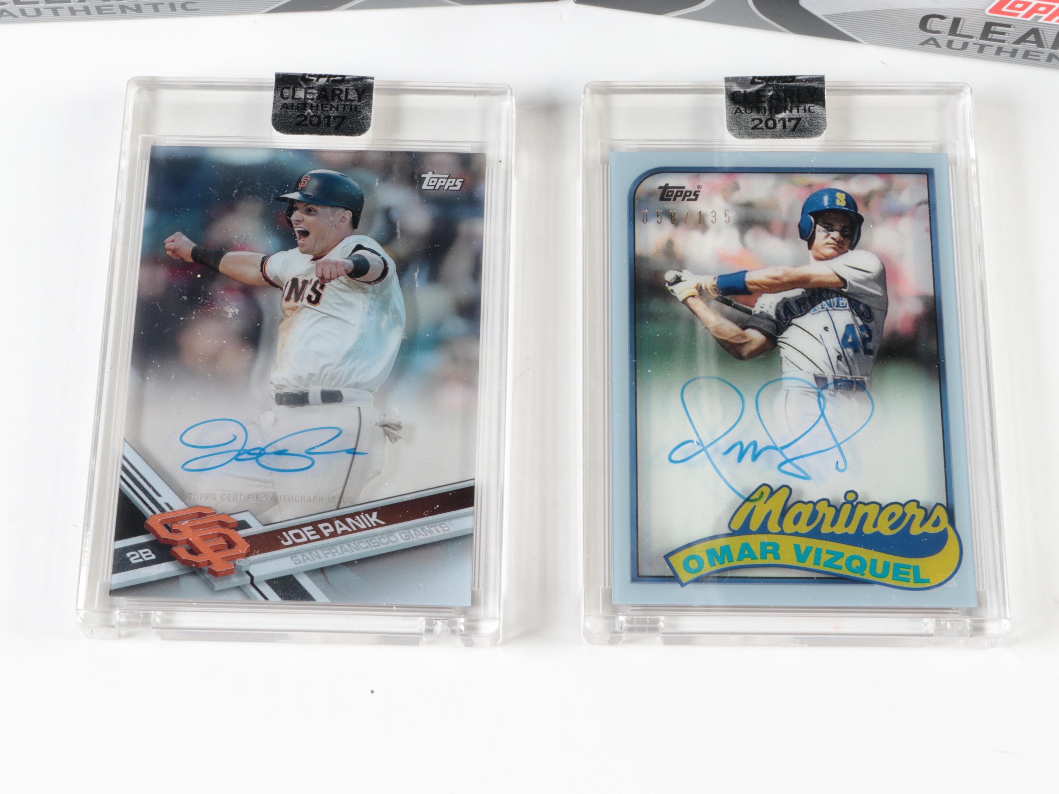 Topps Archives and Other Topps Signed Baseball Cards with Pena and More, 2010s