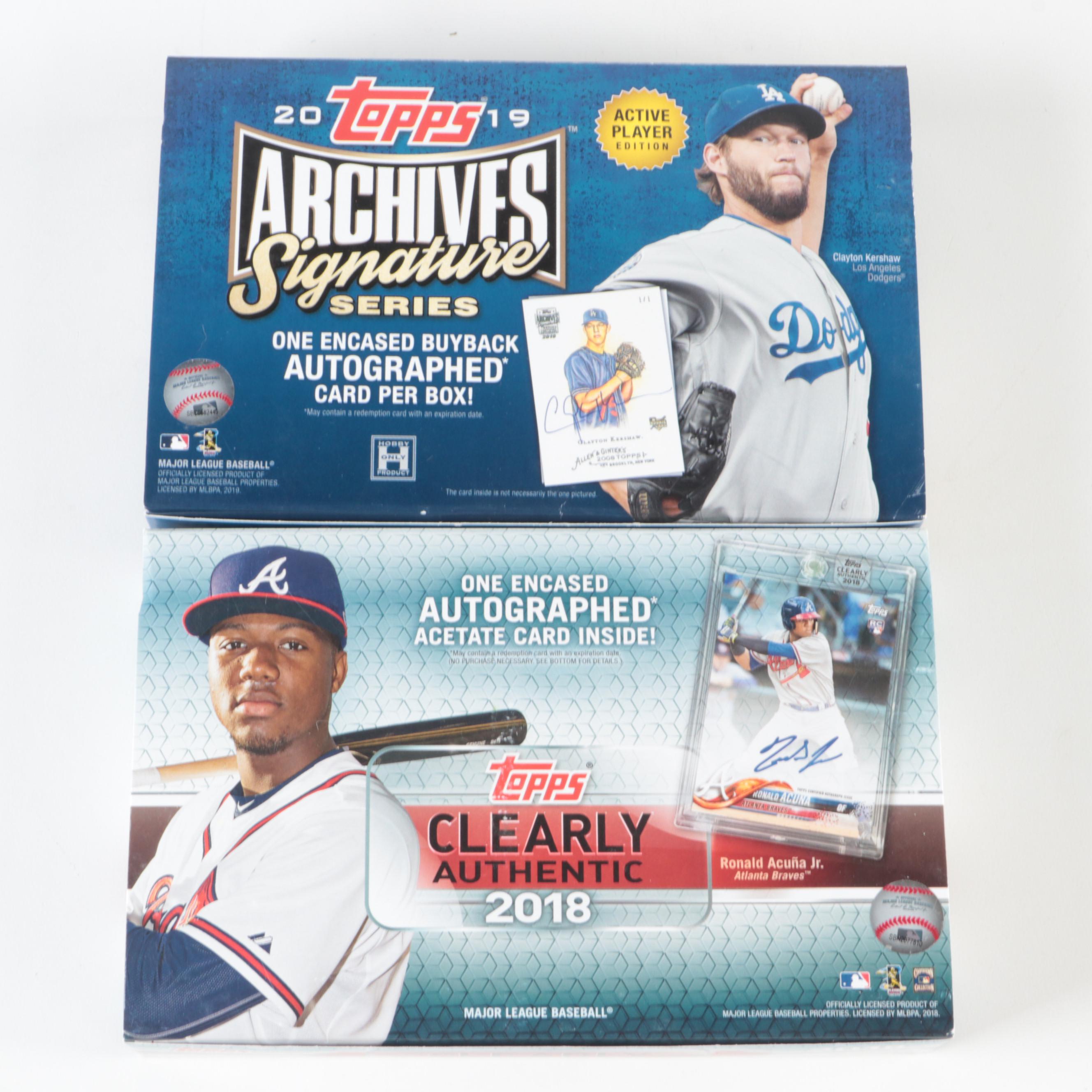 Topps Archives and Other Topps Signed Baseball Cards with Pena and More, 2010s