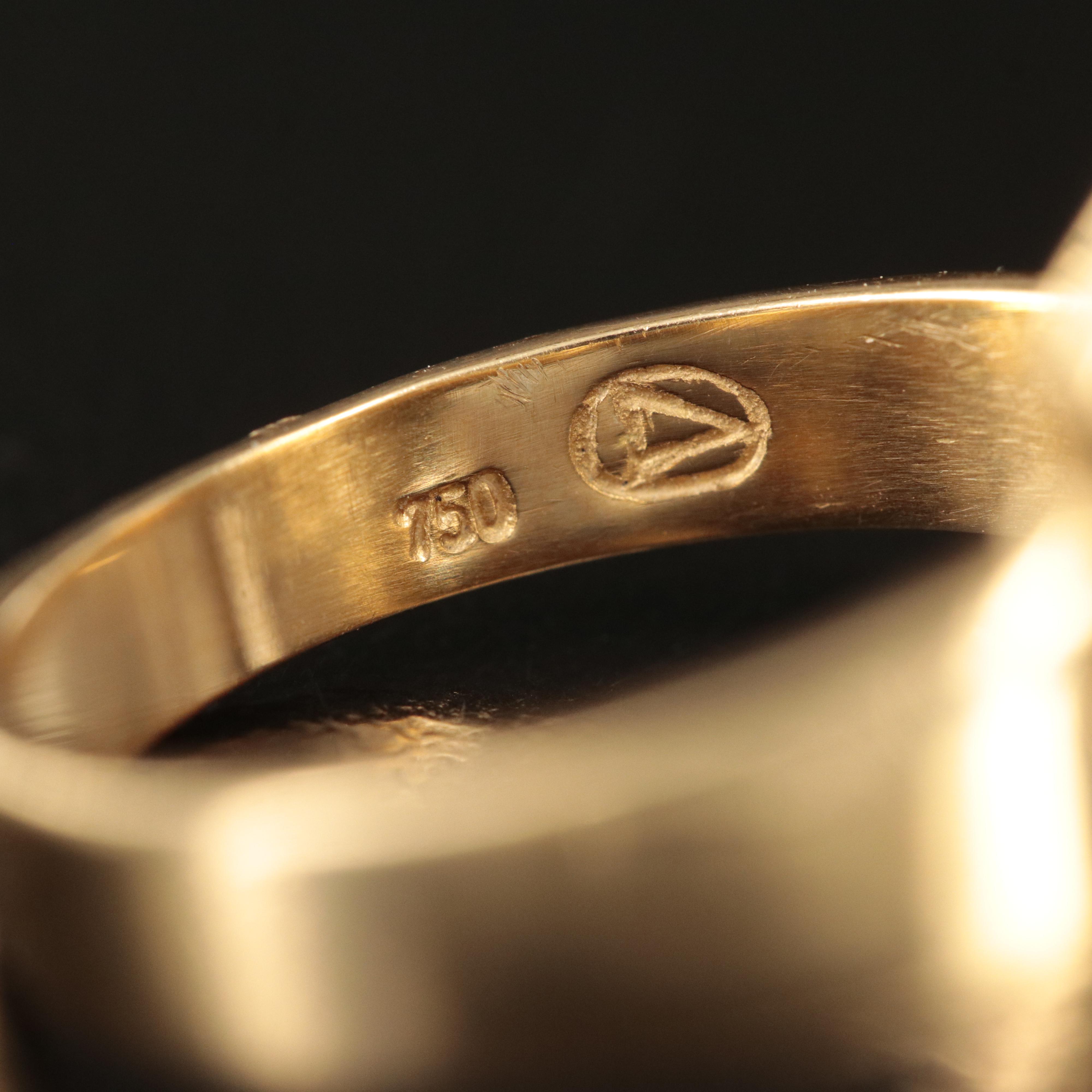 18K Opal Doublet and Diamond Ring