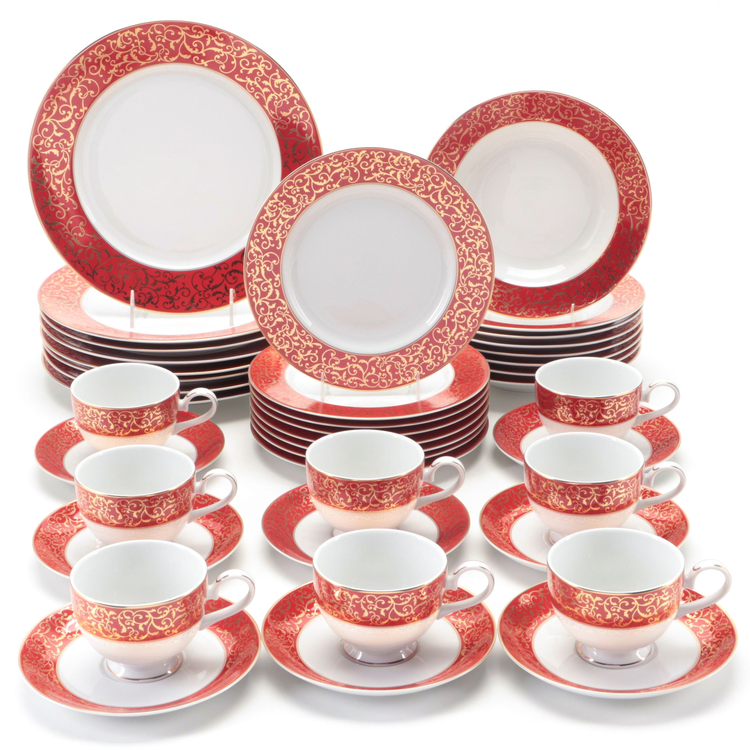Mikasa "Parchment Red" China Dinnerware, 2005-2009