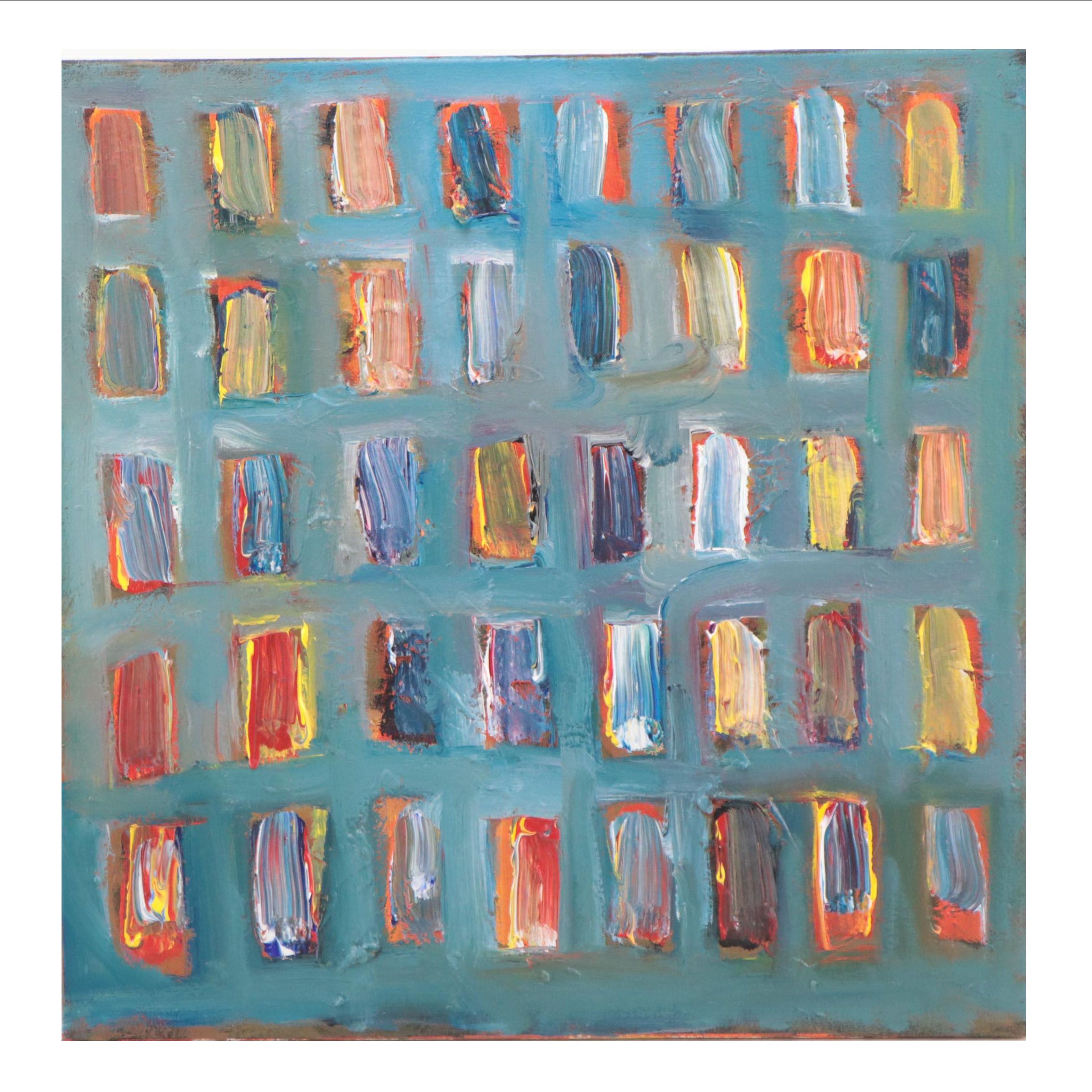 Leif Janek Abstract Acrylic Painting, 21st Century