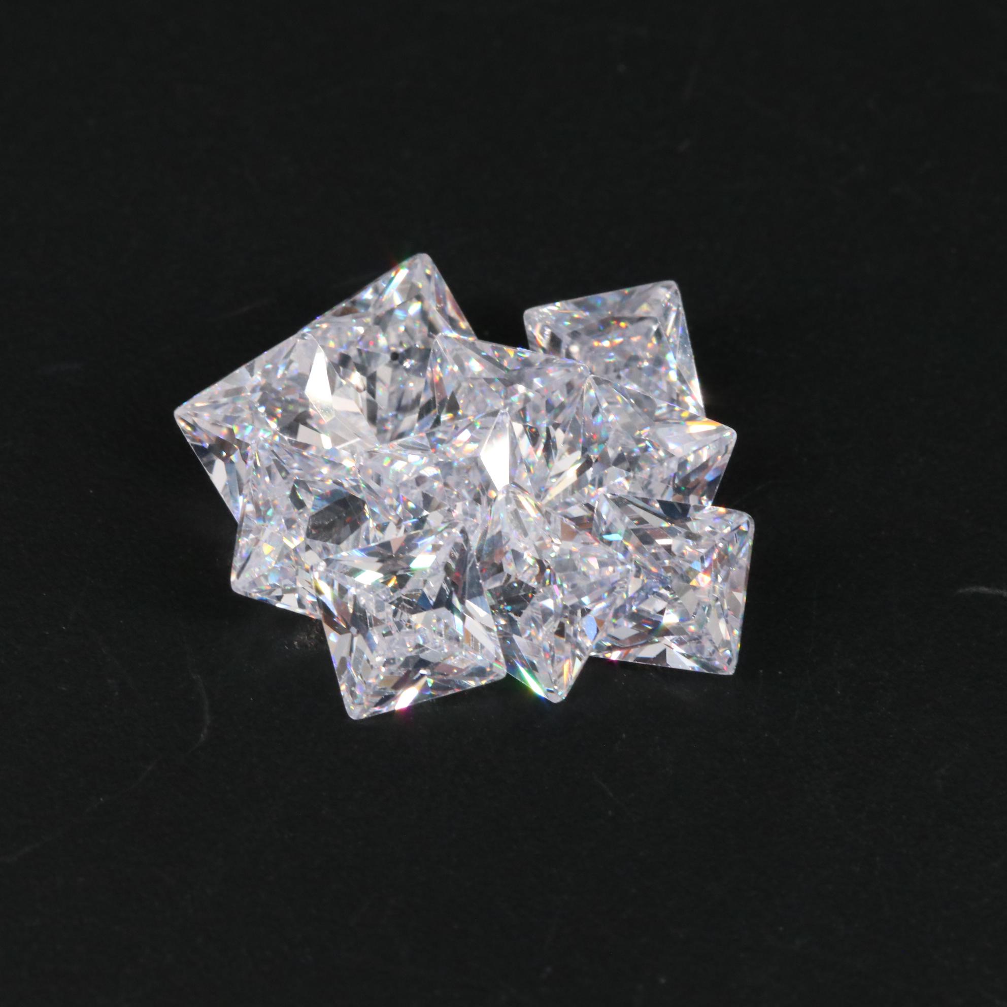 Loose 10.00 CTW Cubic Zirconia Lot