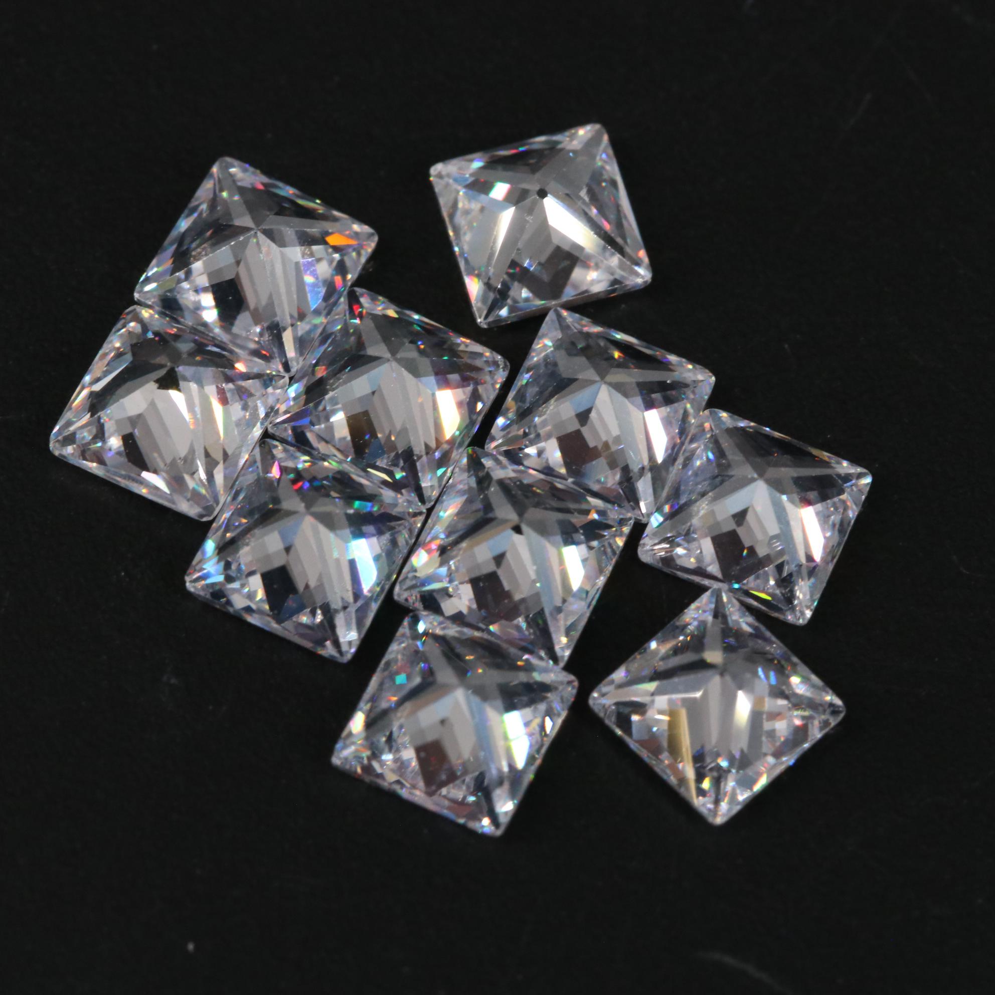 Loose 10.00 CTW Cubic Zirconia Lot