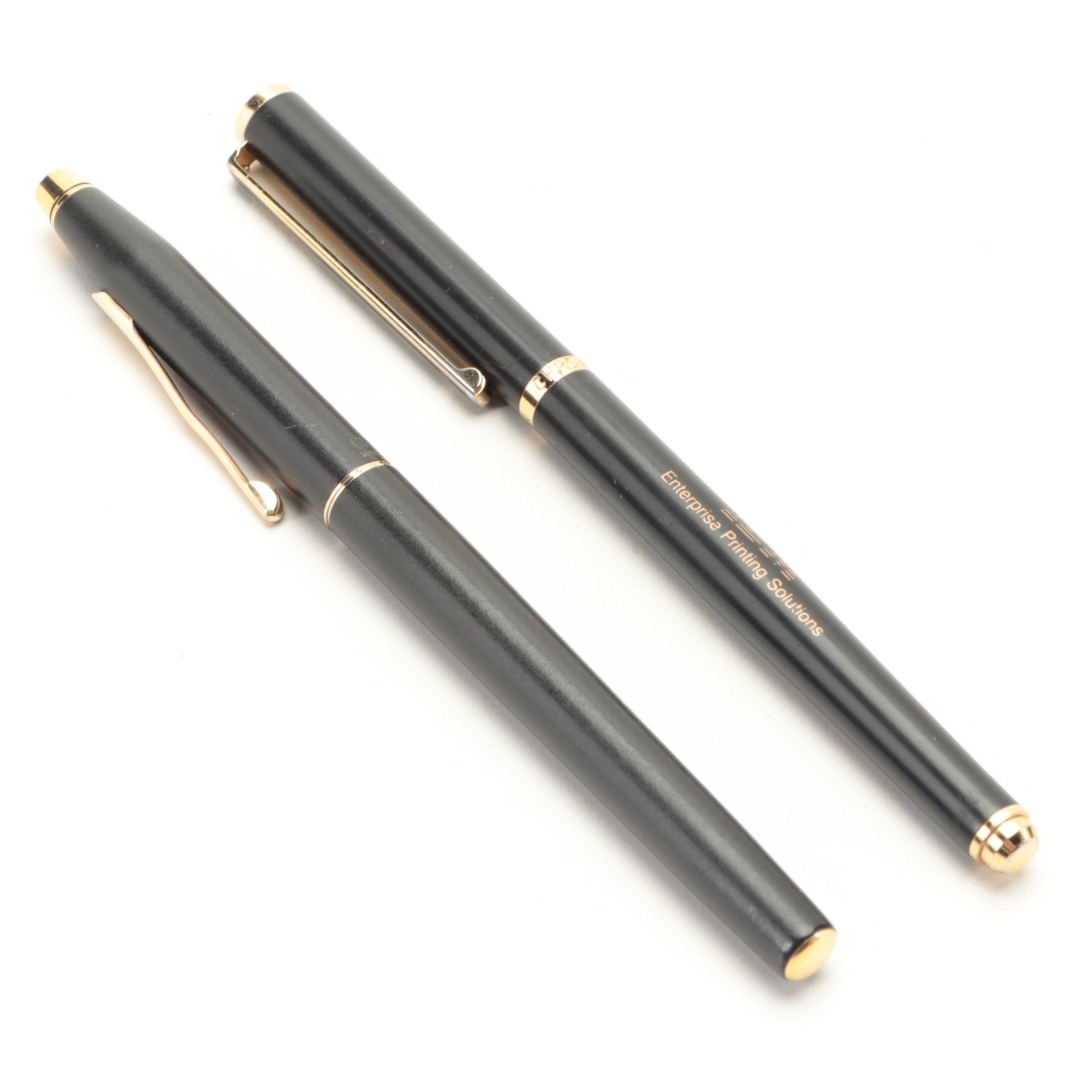 Cross Gunmetal Rollerball Pen with Chromatic IBM Pen