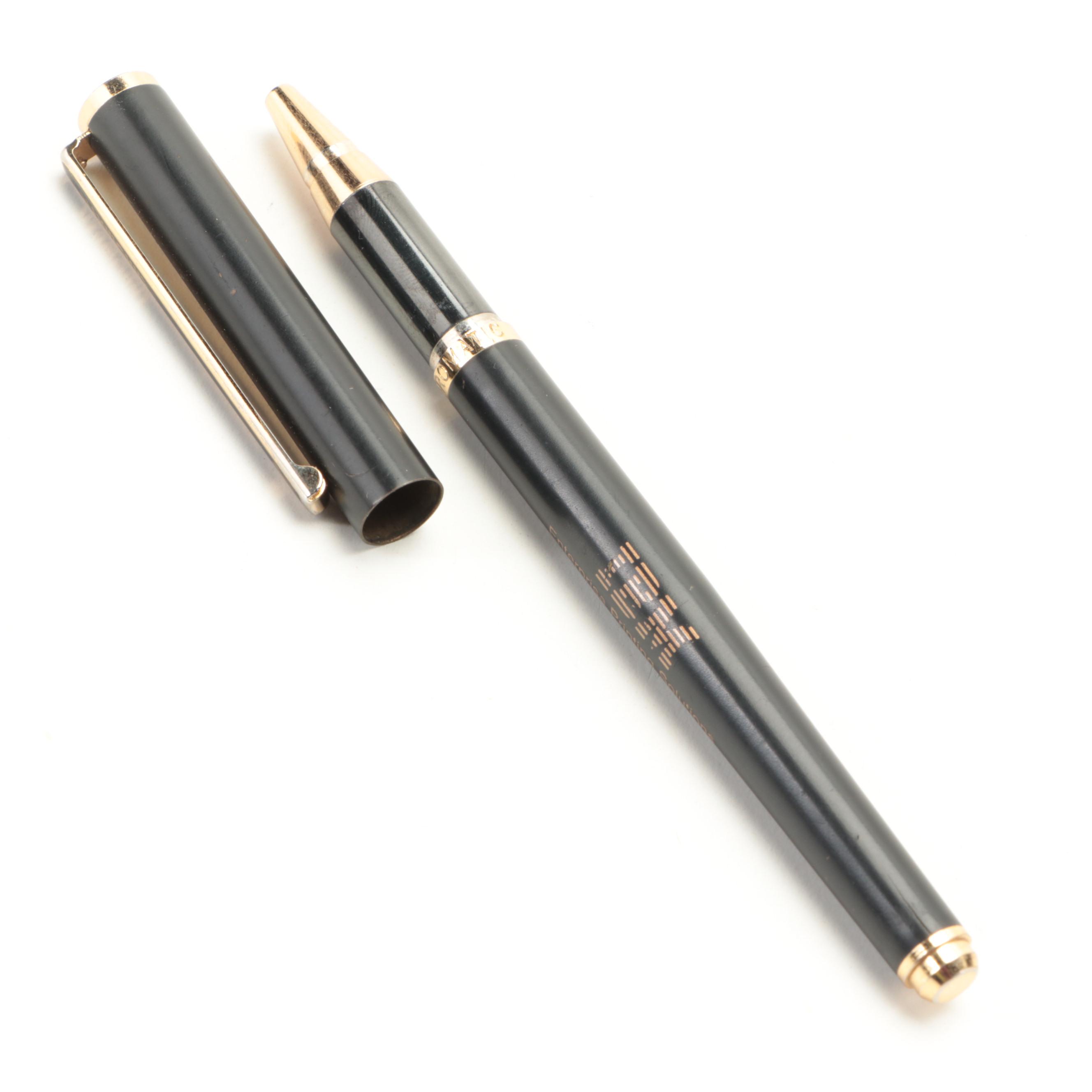 Cross Gunmetal Rollerball Pen with Chromatic IBM Pen