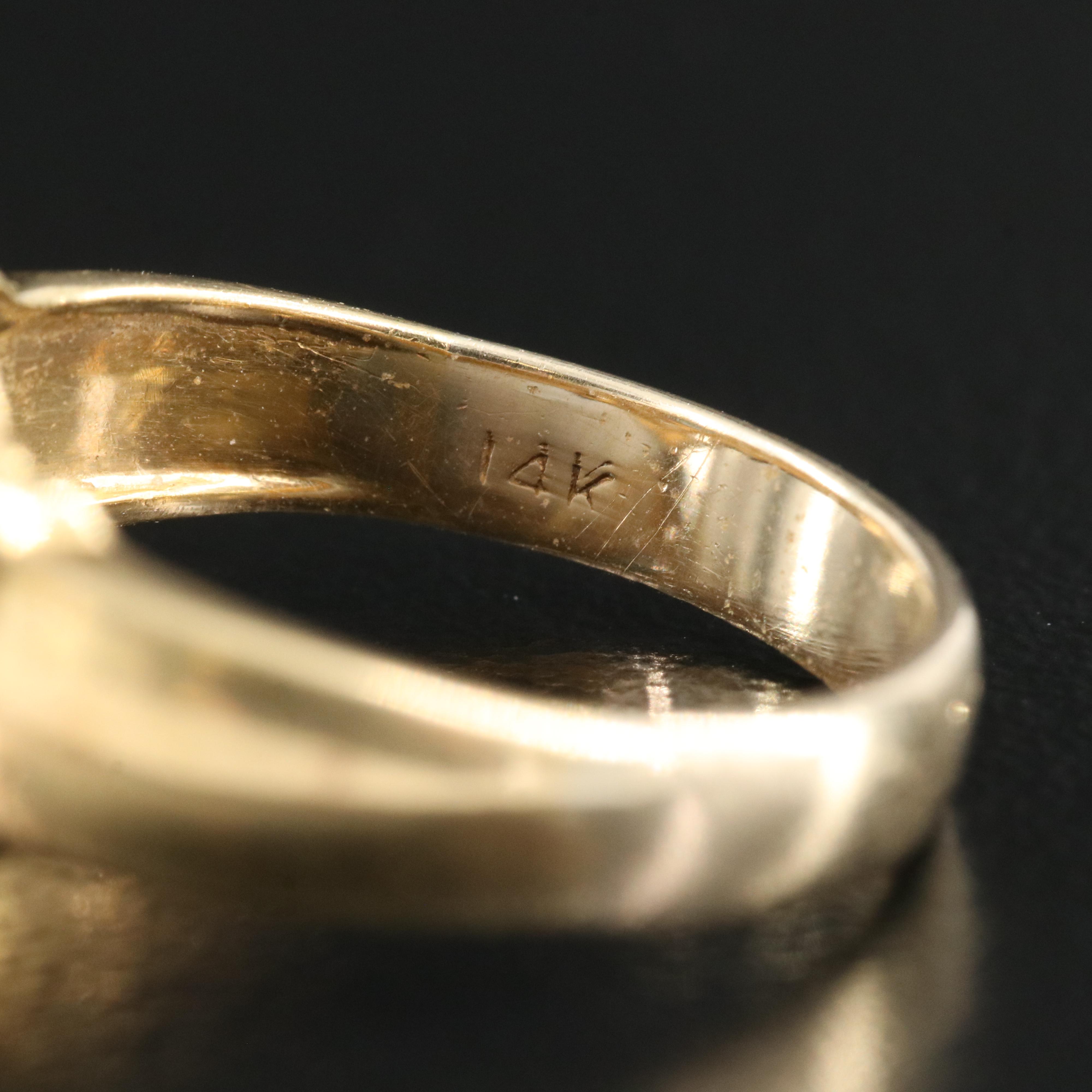 18K and 14K Sapphire and Diamond Ring