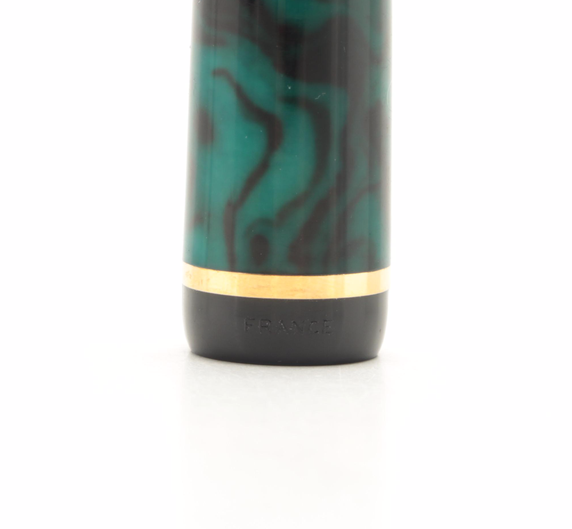 Waterman Green Marbled Resin Rollerball Pen