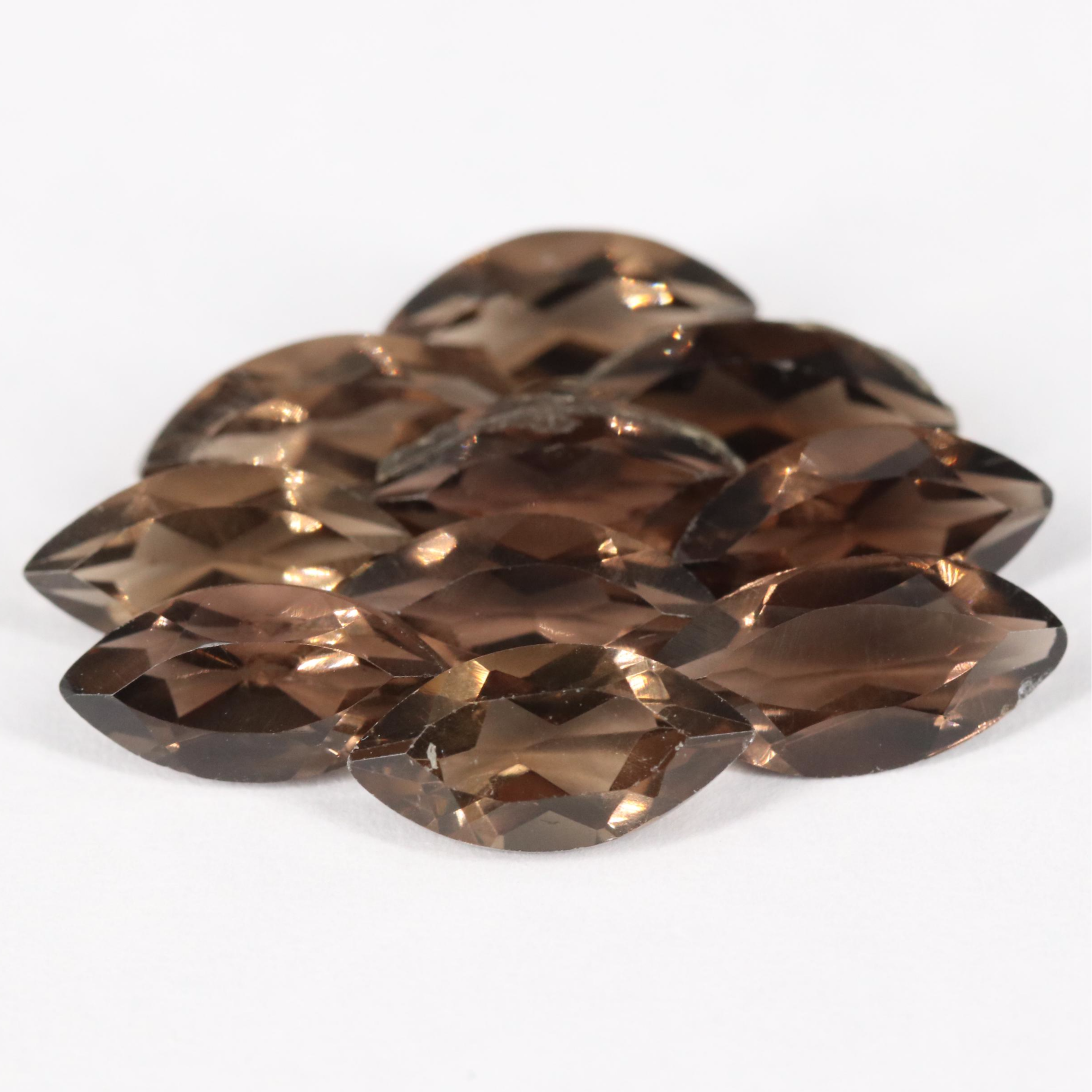 Loose 10.30 CTW Smoky Quartz Lot